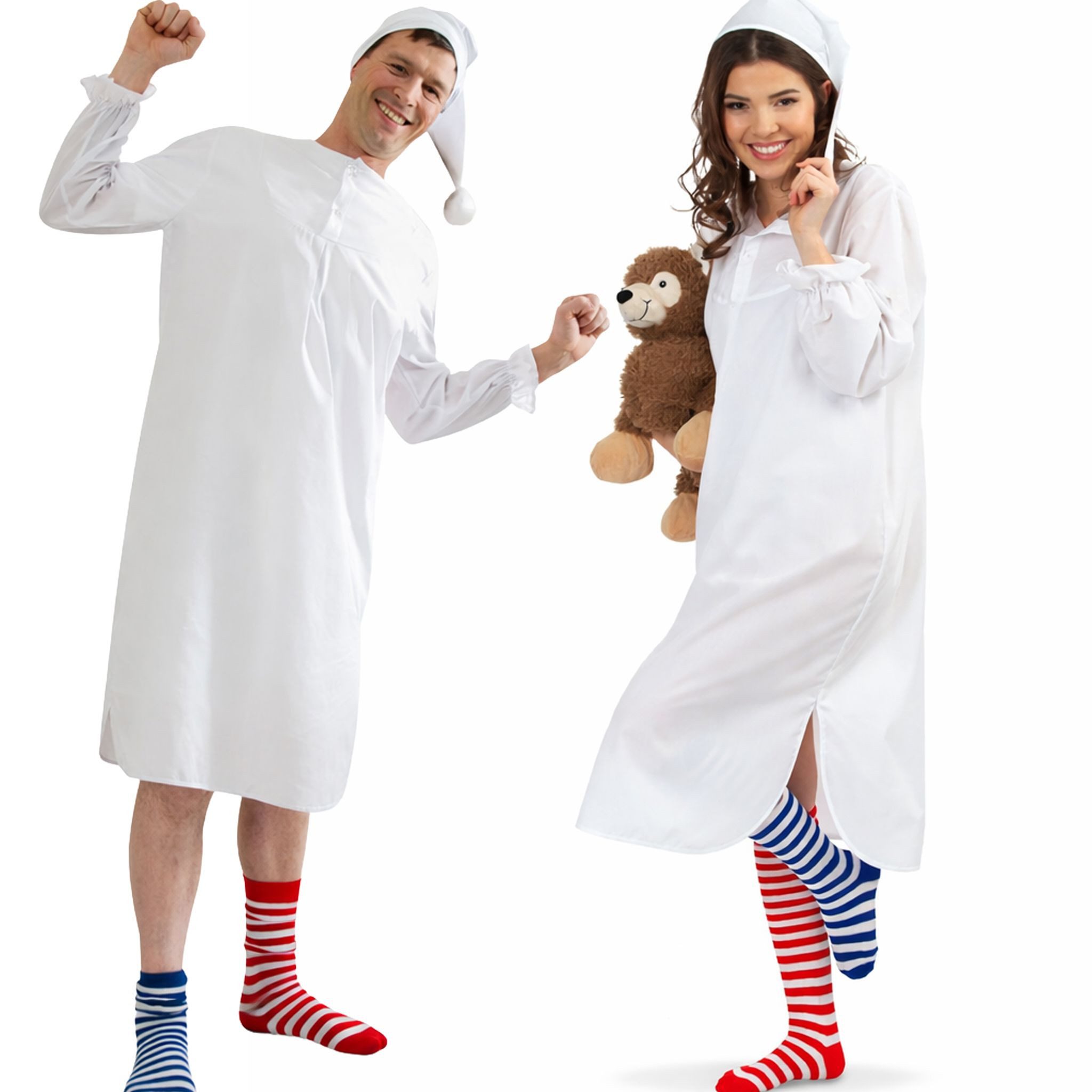 Fries Kostüm Armer Poet - Nachthemd für Erwachsene