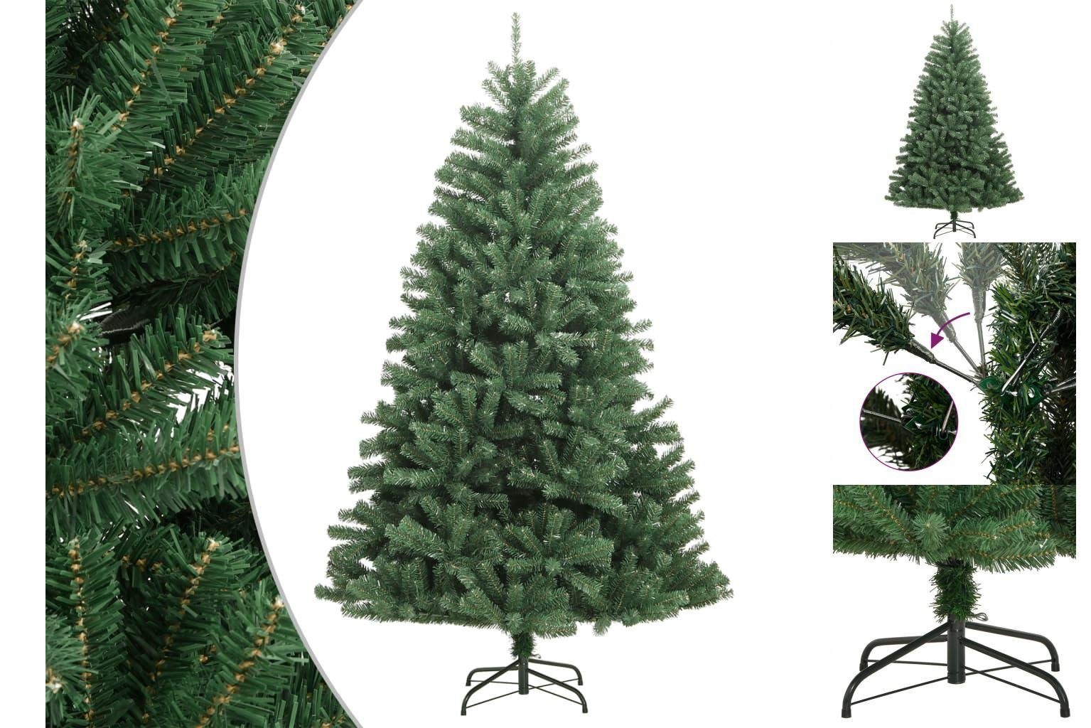 vidaXL Künstlicher Weihnachtsbaum Christbaum Künstlicher Weihnachtsbaum Klappbar mit Ständer Grün 180 cm
