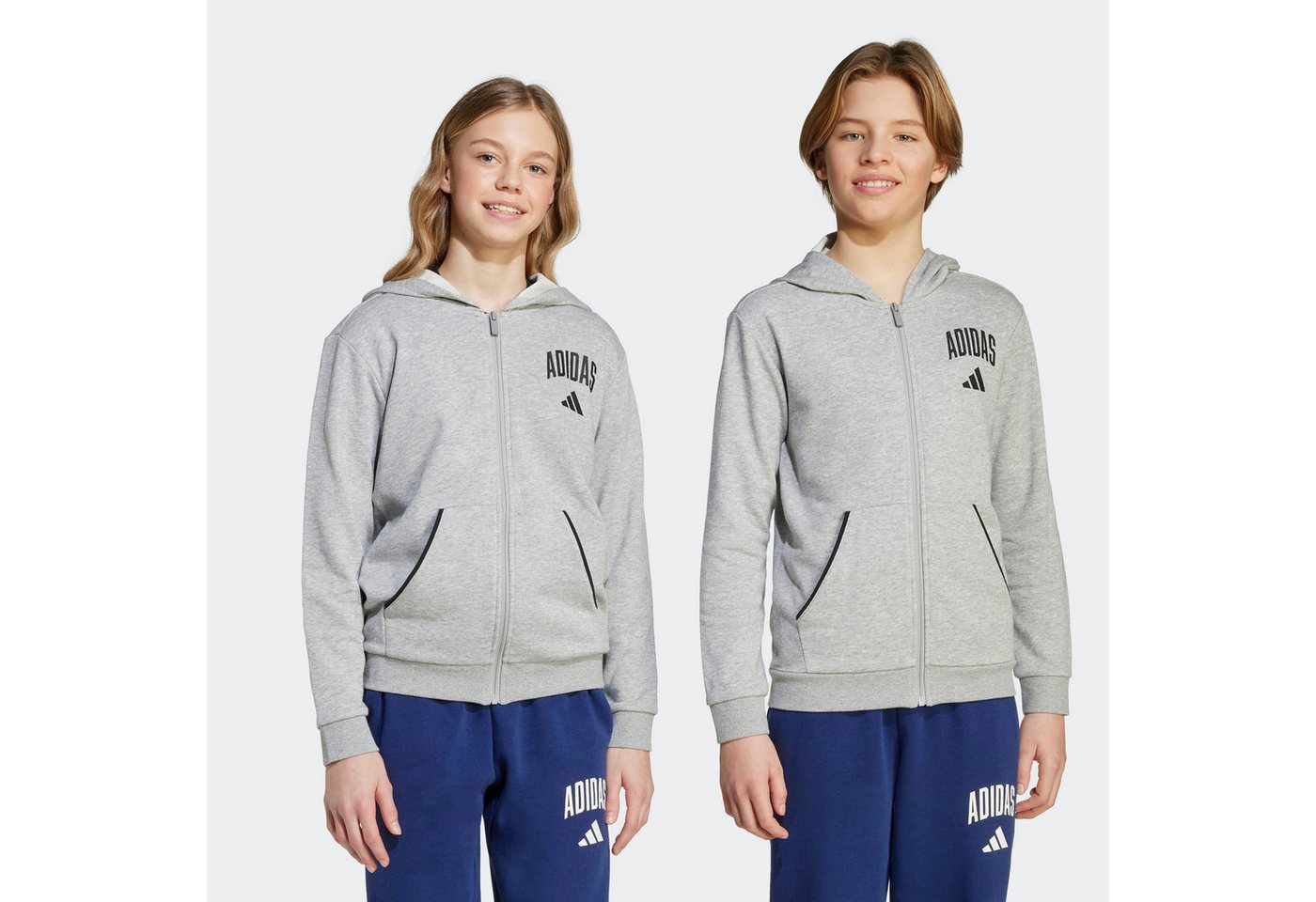 adidas Sportswear Kapuzensweatshirt SEASONALS ESSENTIALS COLLEGIATE TYPOGRAPHY FULL-ZIP HOODIE KIDS