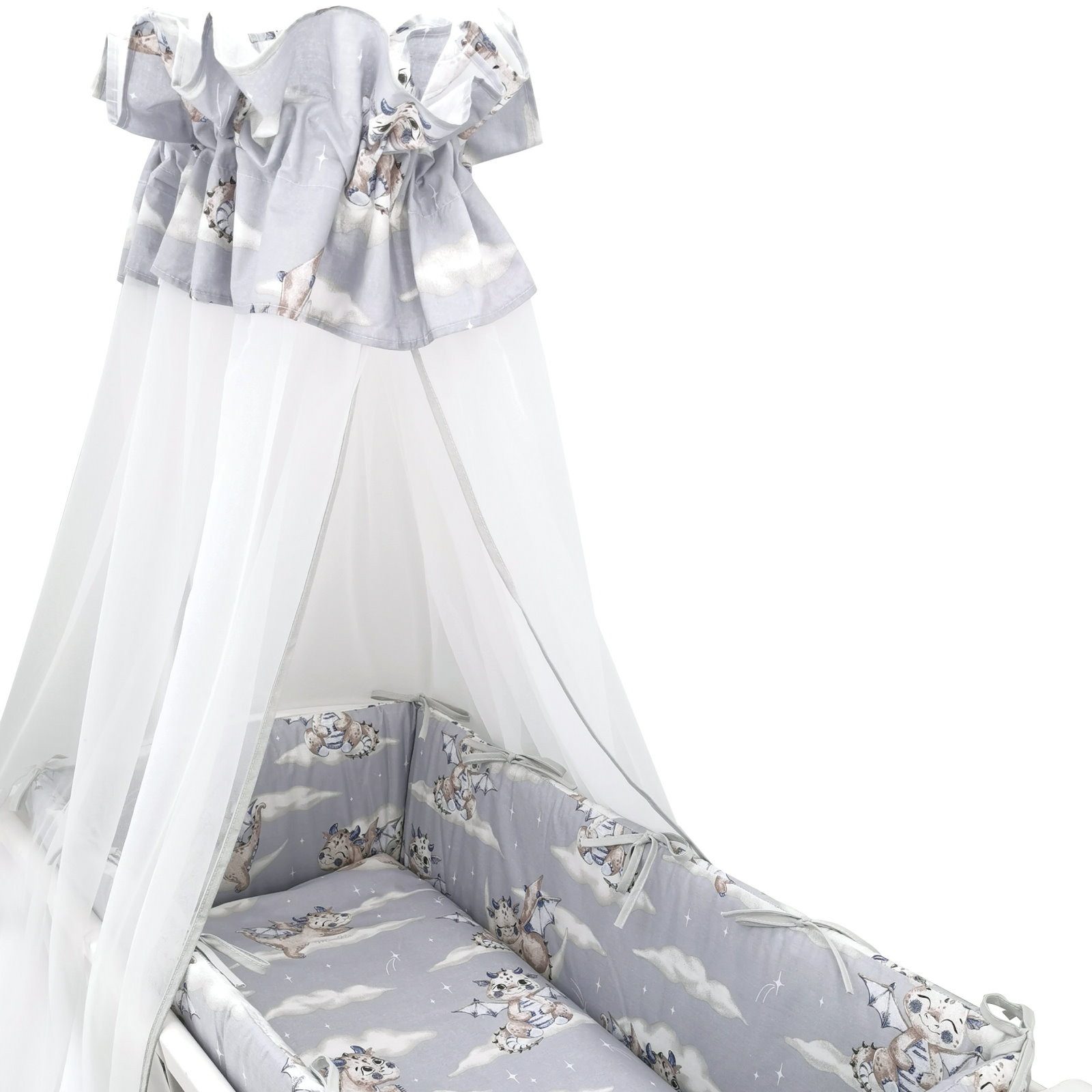 Baby-Delux Stubenbett Babywiege Komplettset, Schaukelwiege Weiß günstig online kaufen