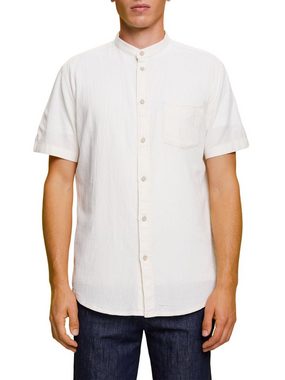 edc by Esprit Kurzarmhemd Kurzarm-Hemd aus 100% Baumwolle