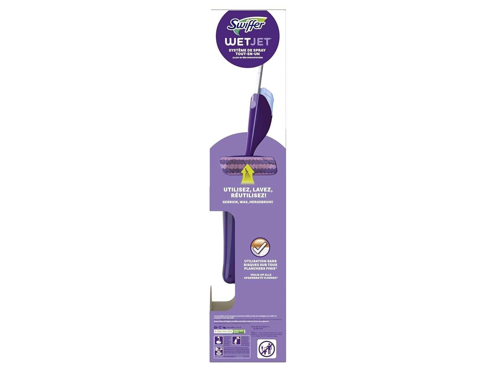 Procter & Gamble Bodenwischer-Set Swiffer WetJet Starter-Set für alle Bodenarten Wischer Lösung Tüchern