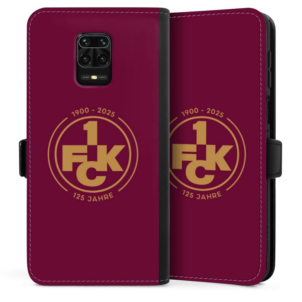 DeinDesign Handyhülle 1. FC Kaiserslautern 1. FCK 125 Jahre 1. FCK 125. Jubiläum, Xiaomi Redmi Note 9s Hülle Handy Flip Case Wallet Cover