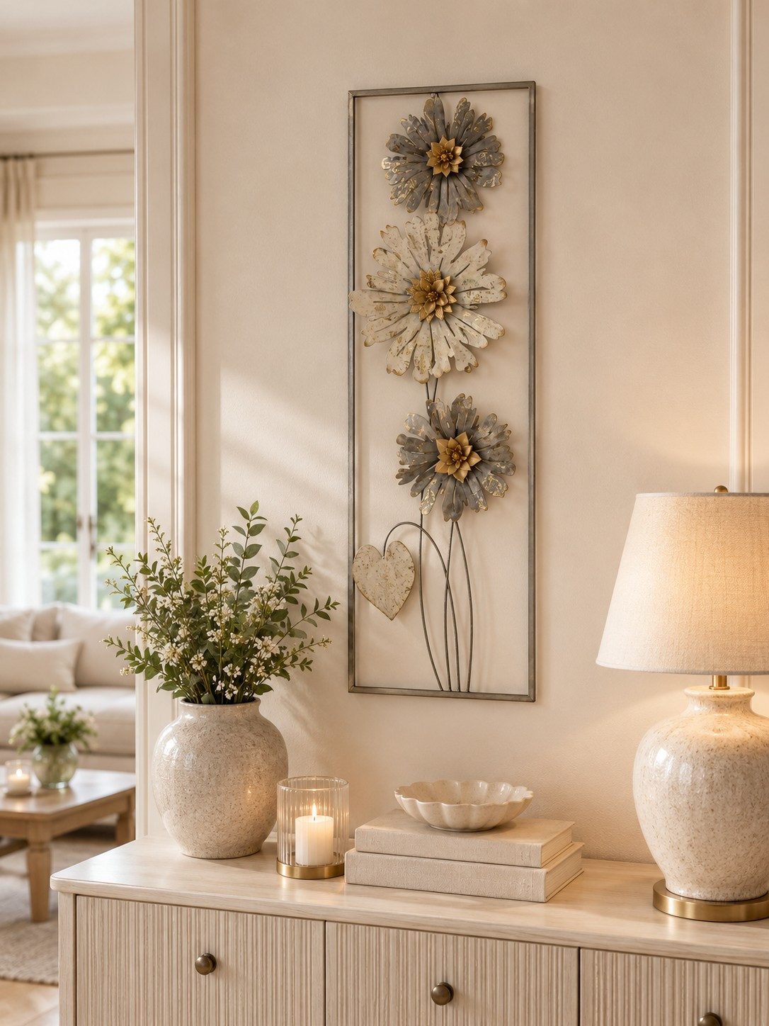 moebel-direkt-online Wanddekoobjekt Wandschmuck aus Metall in 3D-Optik