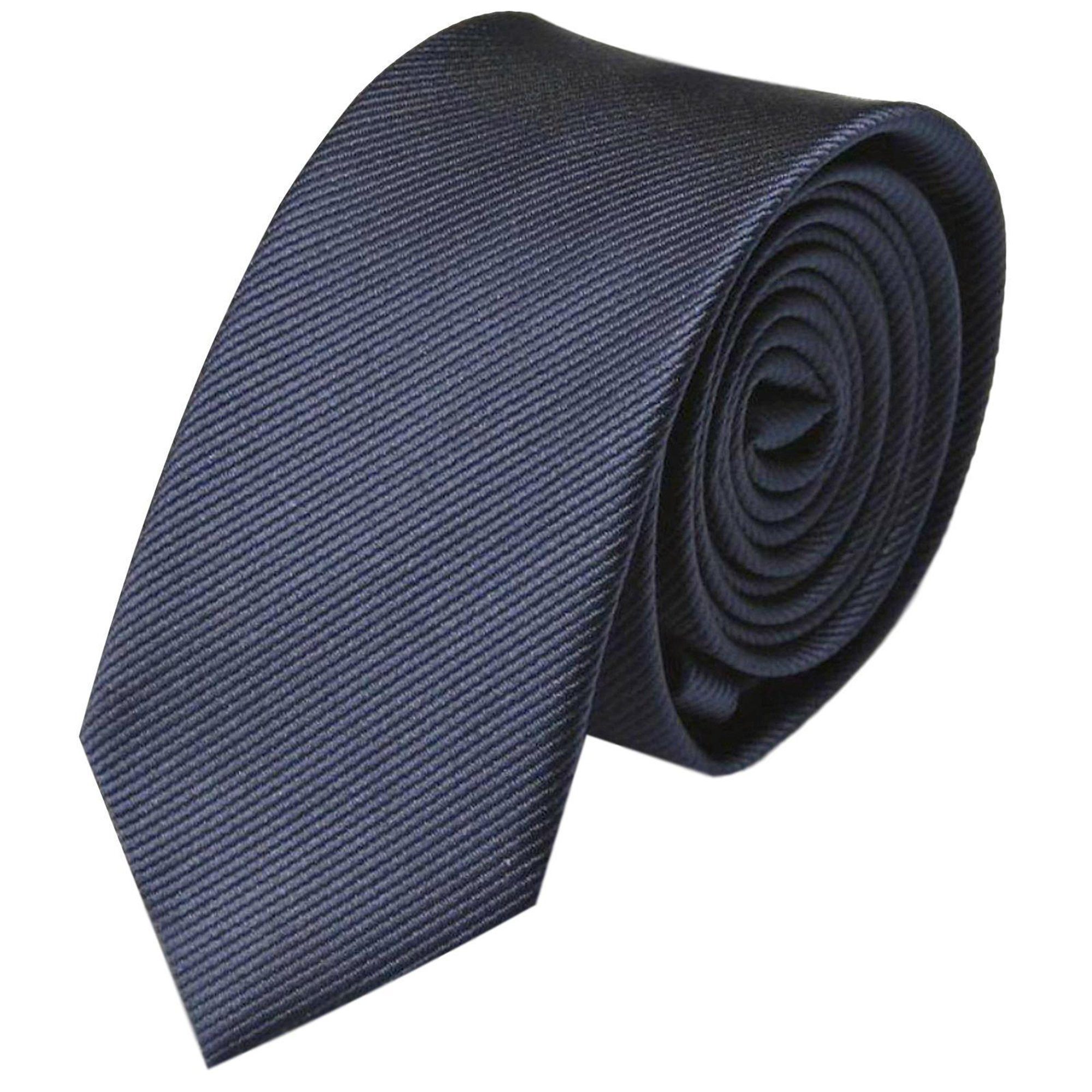 GASSANI Krawatte Schmale Männer Slim-Fit Gestreifte Uni Rips Rippen Herren-Krawatte (1-St., Businesskrawatte, Feine Streifen) Männer-Schlips, Seide-Touch, moderne 6cm oder 8cm Ripskrawatte