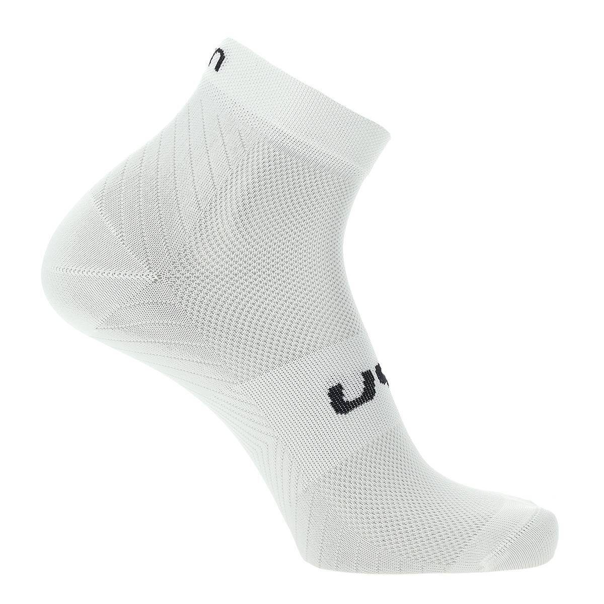 UYN Sportsocken Unisex Quarter 2er Socken, Weiß Essential - Pack Low