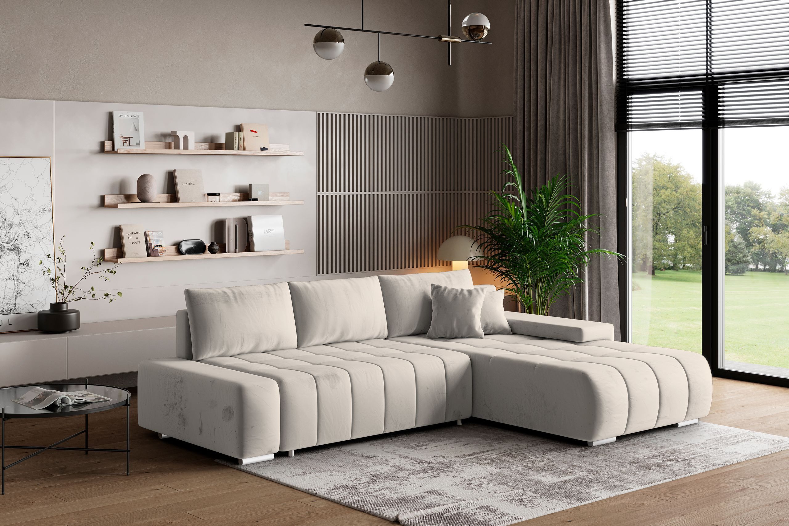 Masseno Ecksofa ALESE mit Schlaffunktion L-Form, günstig online kaufen
