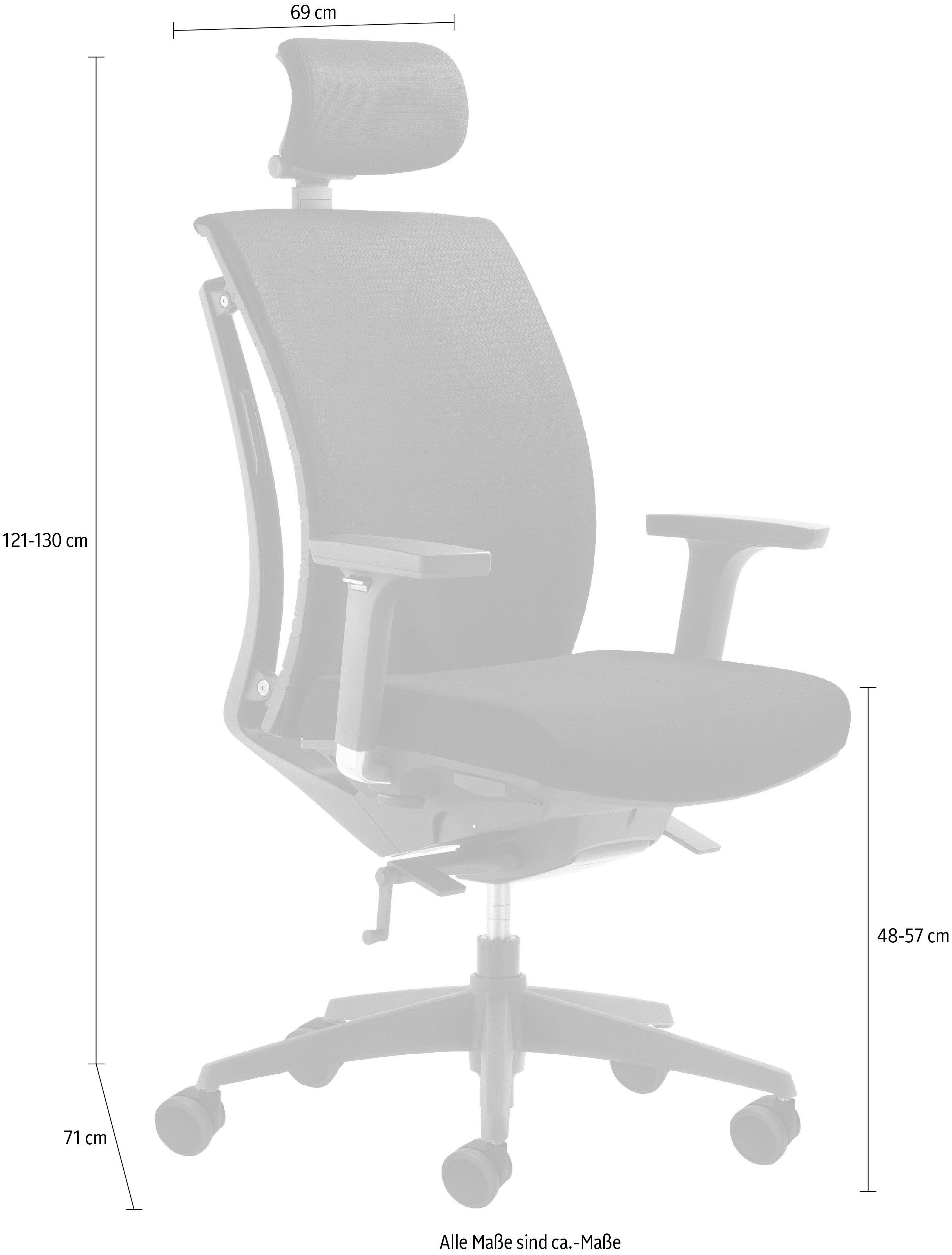 Mayer Sitzmöbel Drehstuhl 2454 (1 St), Wirbelsäulen-Analog-System