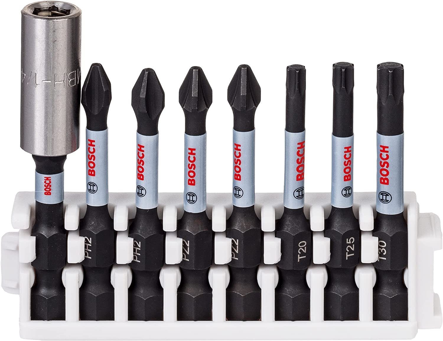 Thumbnail - Bosch Professional Bohrer- und Bitset 8tlg. Schrauber Bit Set Impact Control, T/PZ/PH Bits 25 mm, Pick Click