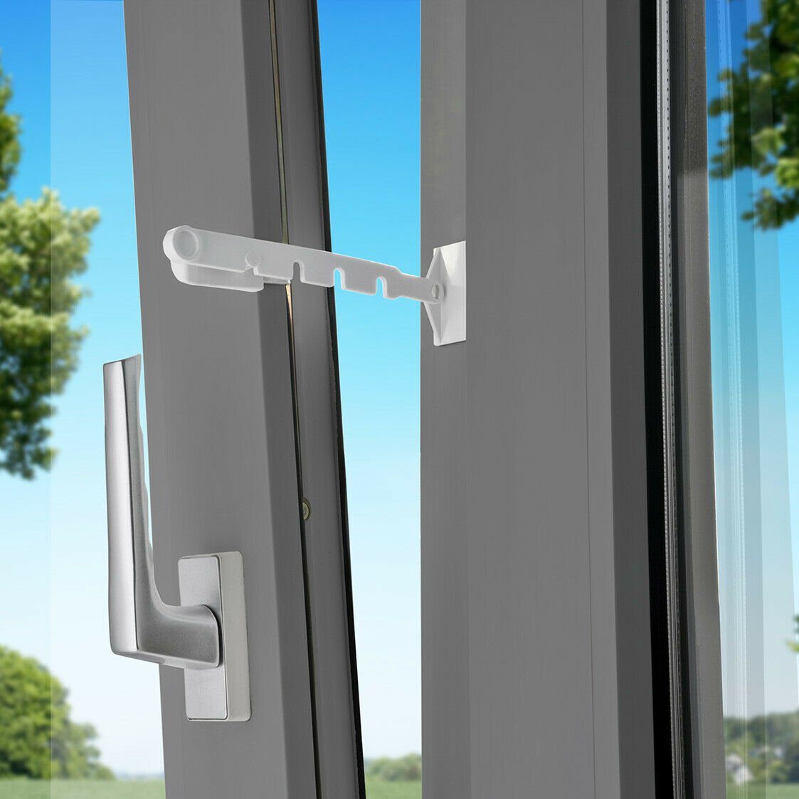 Fensterstopper »KippRegler für Fenster Montage ohne zu Bohren«, rewagi, (1tlg., Farbe wei