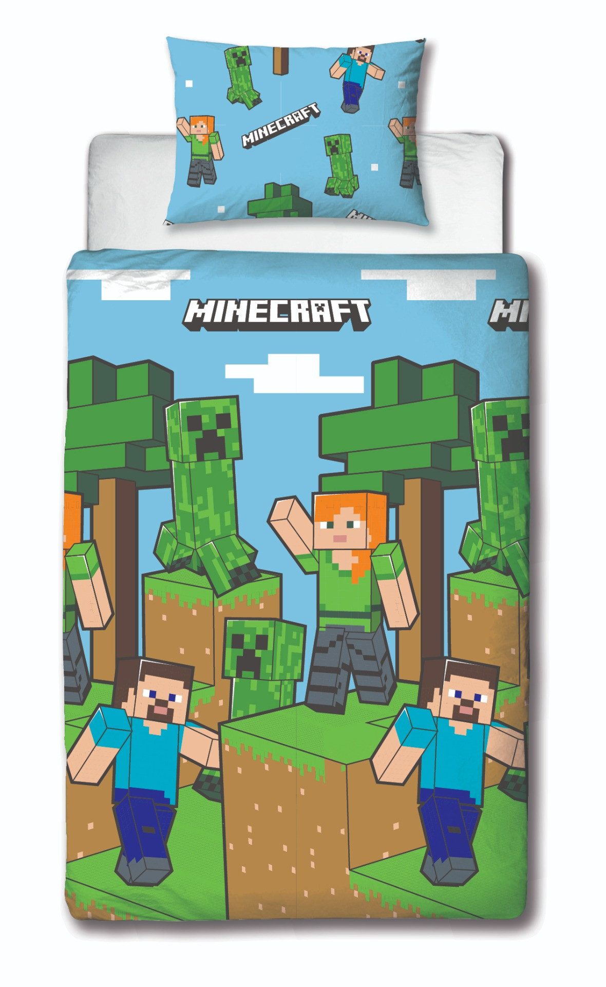 Minecraft Jugendbettwäsche Minecraft Wendebettwäsche 140x200 cm für Gamer Z günstig online kaufen