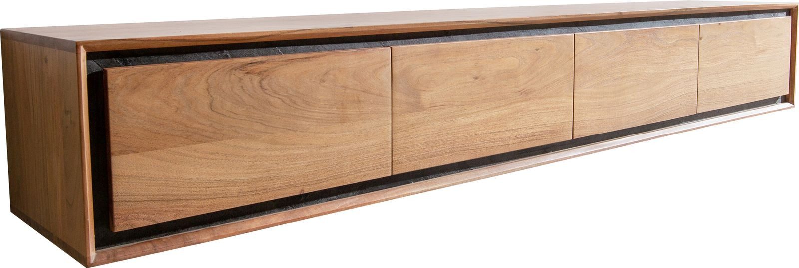 DELIFE Lowboard Stonegrace, Akazie Natur 200 günstig online kaufen