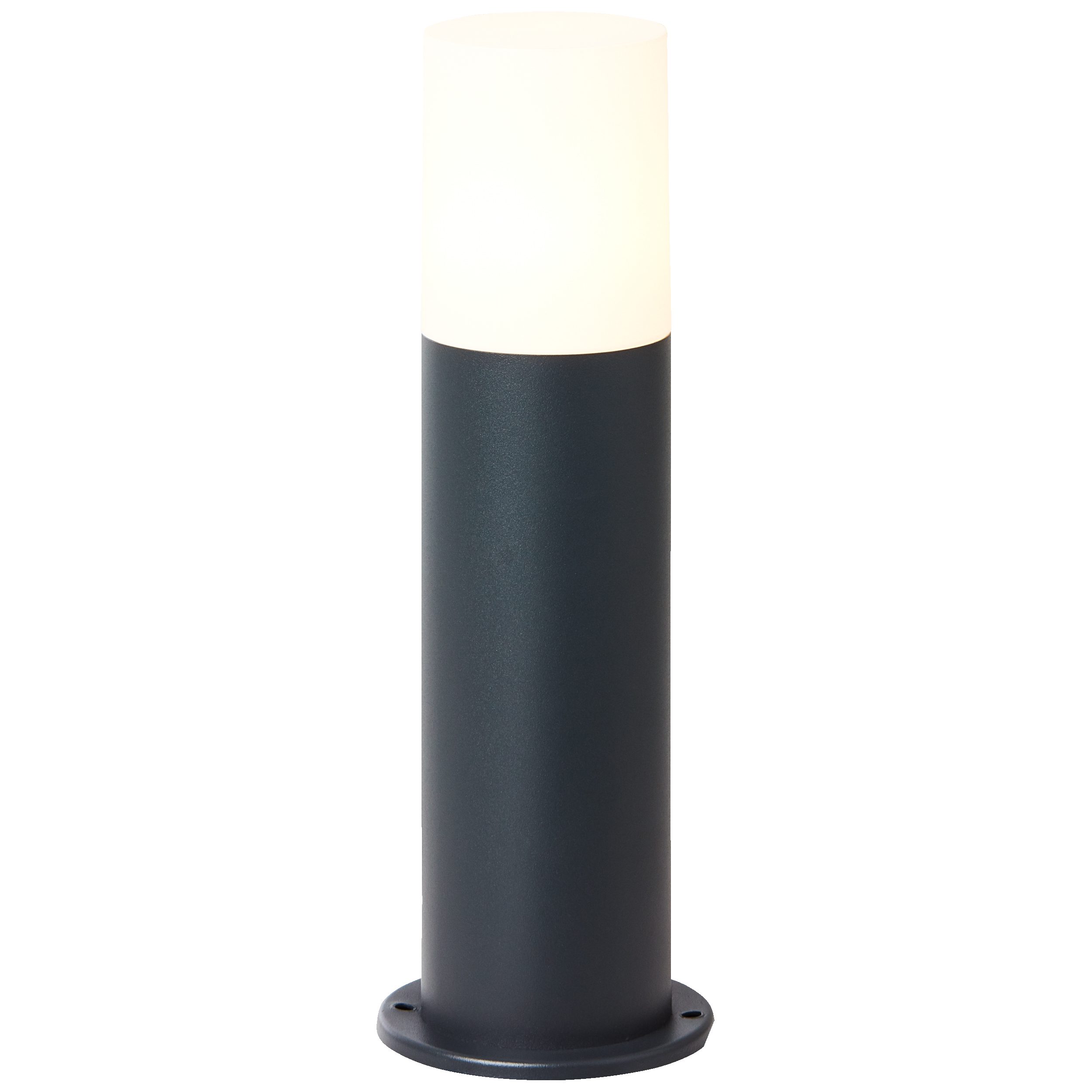 Lightbox Außen-Stehlampe, ohne Leuchtmittel, Außen Sockellampe, 35 cm Höhe, Ø 12 cm, E27, max. 28 W, IP44
