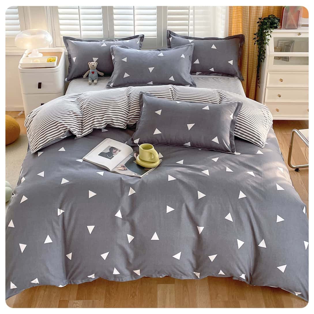 ibettertec Bettwäsche Bettbezug Set 135x200, 200x200 cm mit Kissenbezug 80X günstig online kaufen