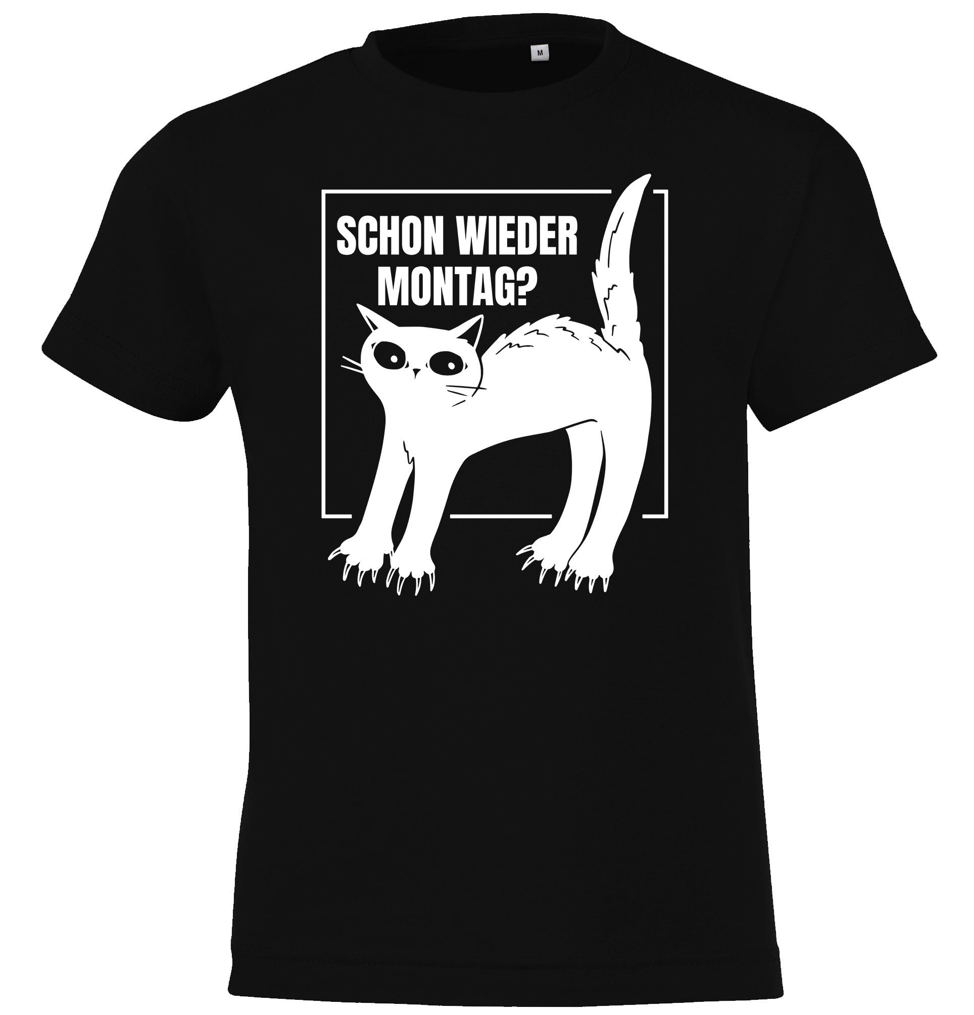 Print-Shirt Montags Katze Kinder T-Shirt