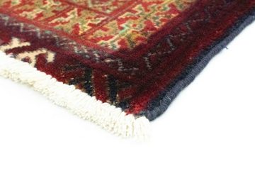 Wollteppich Turkaman Teppich handgeknüpft rot, morgenland, rechteckig, Höhe: 7 mm