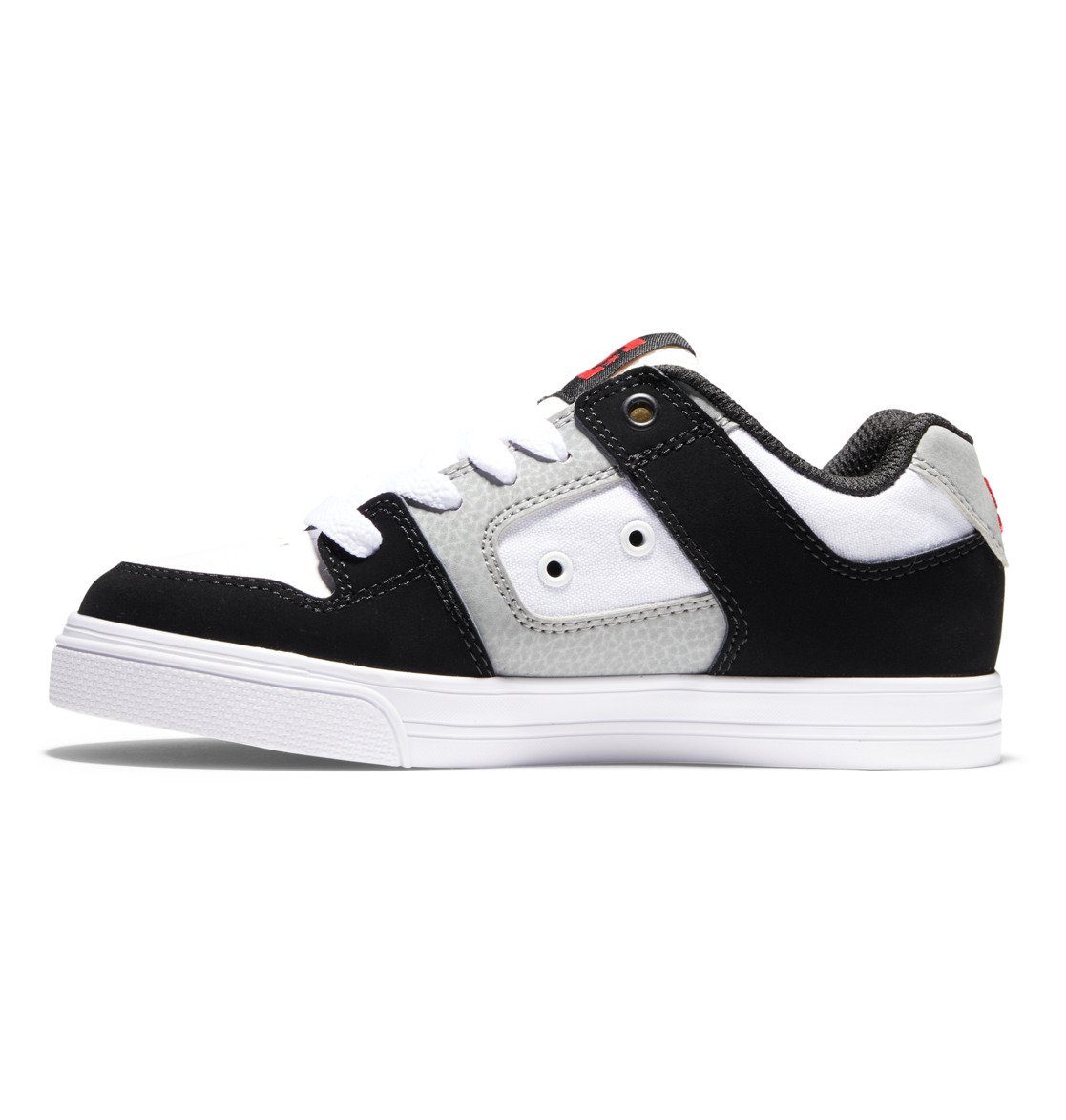 DC Shoes Pure Sneaker White/Black/Red