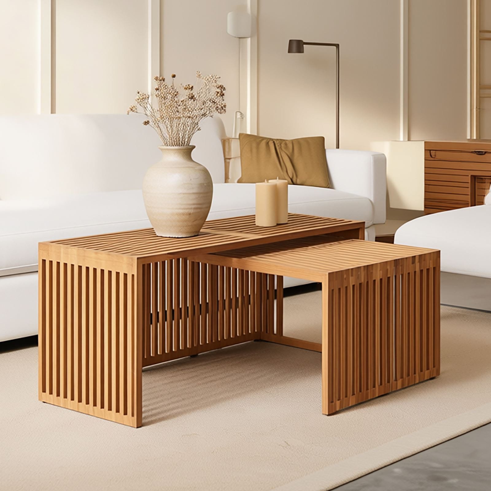 IDIMEX Couchtisch HAVANA, Couchtisch Holztisch Wohnzimmer Teak Natur Massivholzmöbel Echtholz