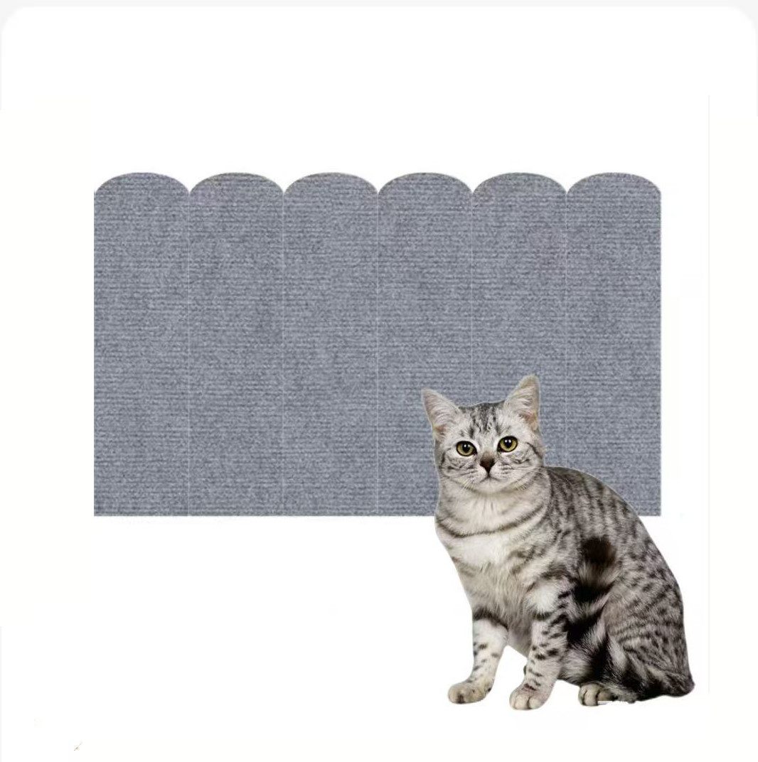 Agger Kratzbrett Wand-Kratzbrett für Katzen, Kratzschutz-Wandpaneel für Katzenpfoten, Kletter-Kratzbrett für Katzen, selbstklebendes dekoratives Wandpaneel
