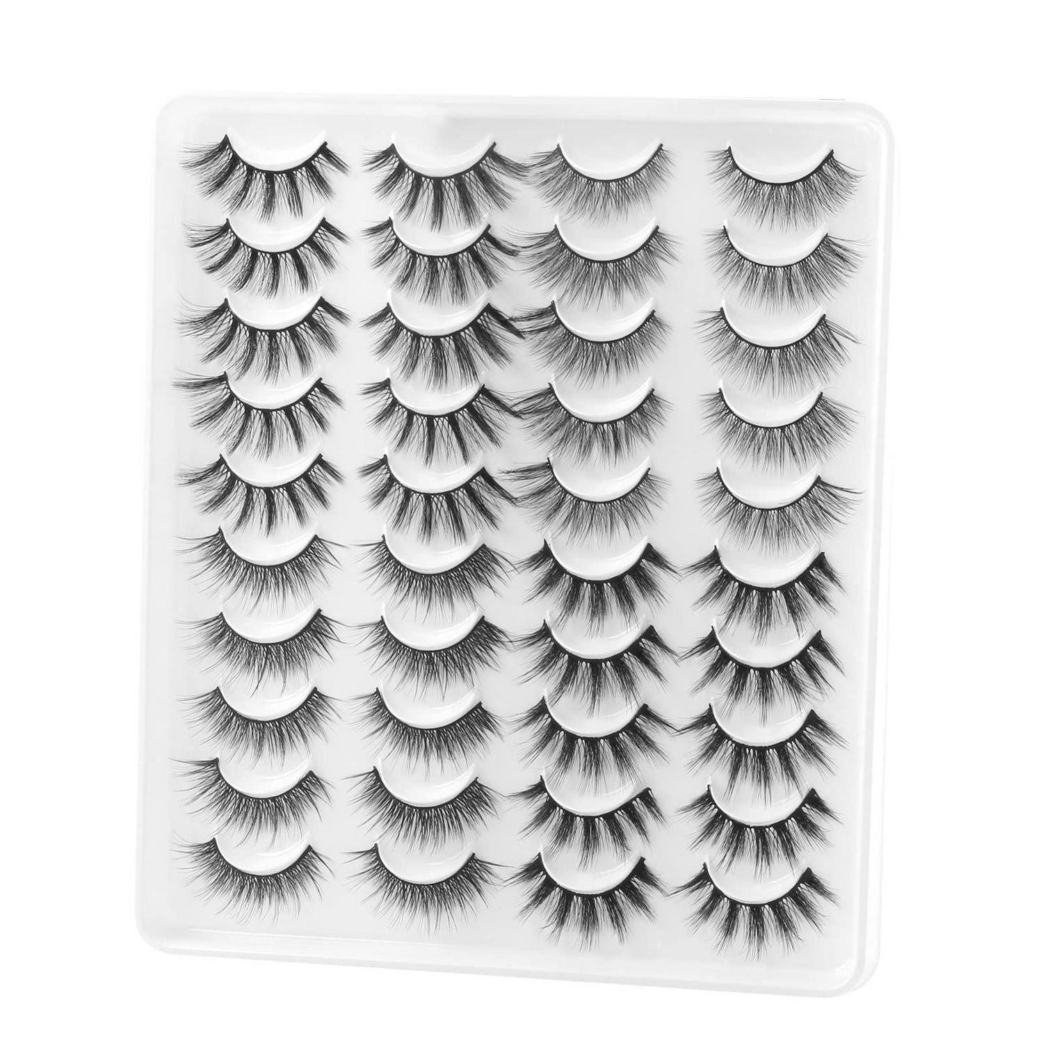 LuxusKollektion Bandwimpern Künstliche Wimpern 20 Paar 4 Stil Katzenauge
