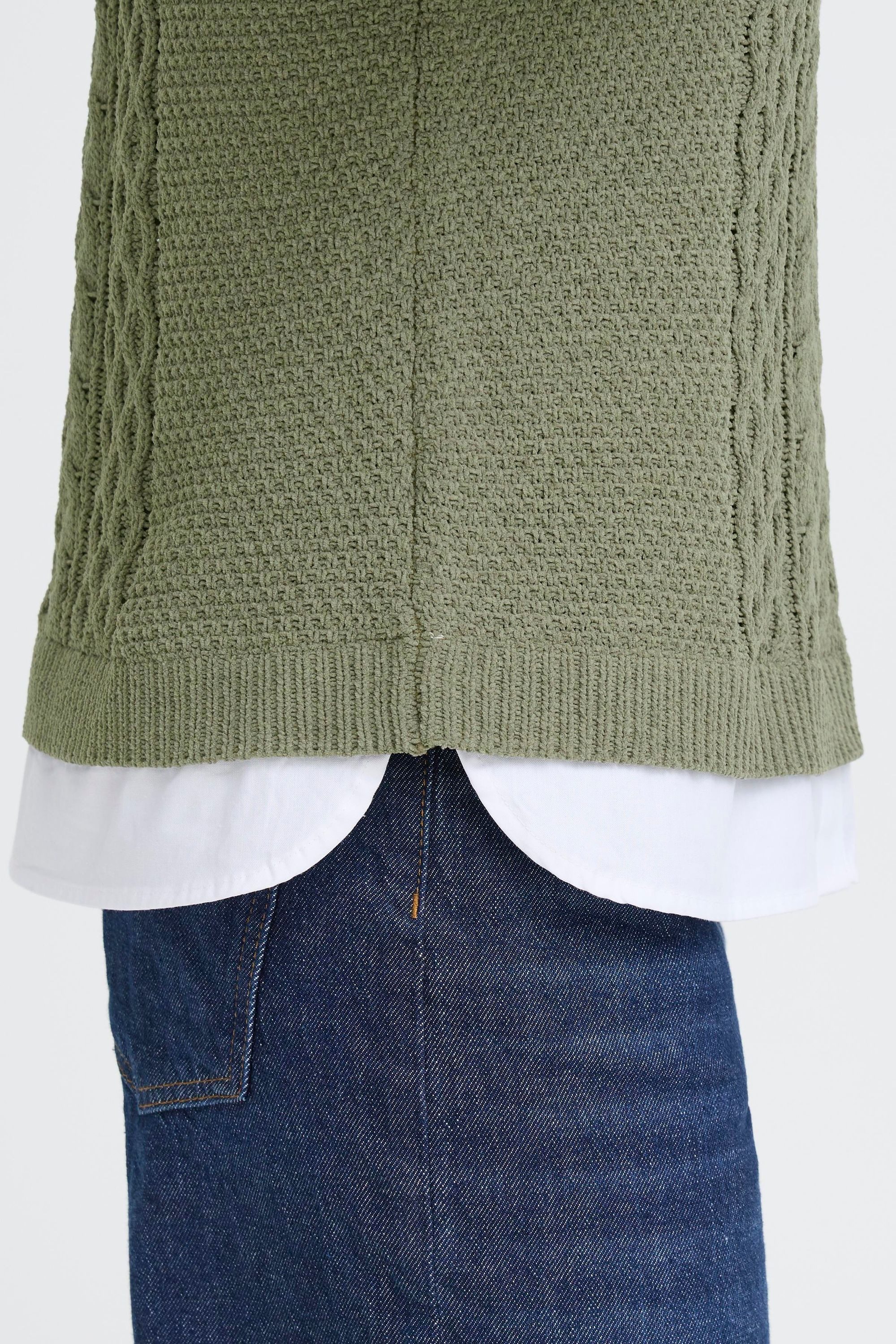 OXMO Strickpullover OXFSanvi Modischer Strickpullover mit integrierter Bluse