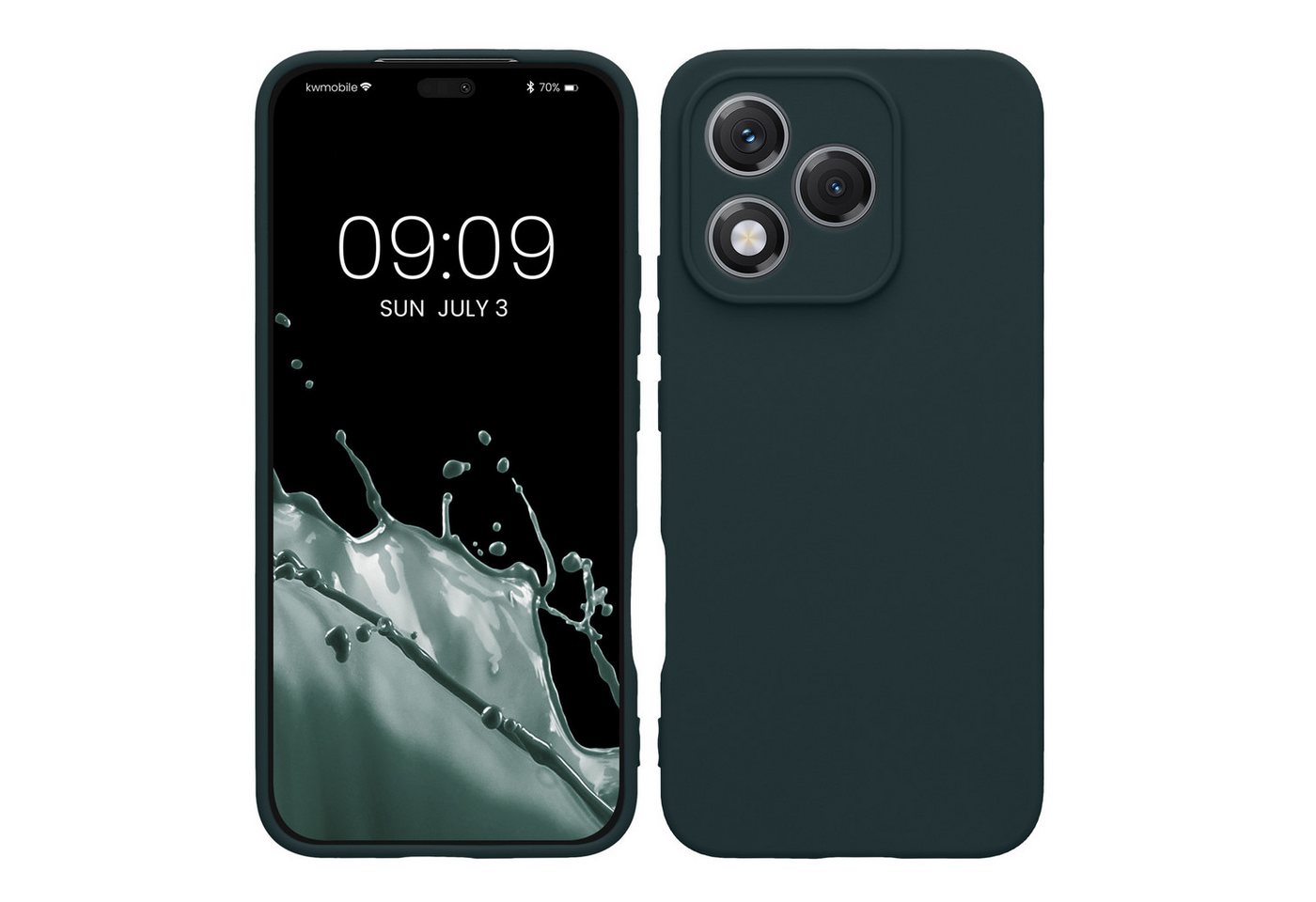 kwmobile Smartphone-Hülle Handyhülle für HONOR 400 Lite Hülle, Weiches Handy Silikon Case - Schutzhülle Cover