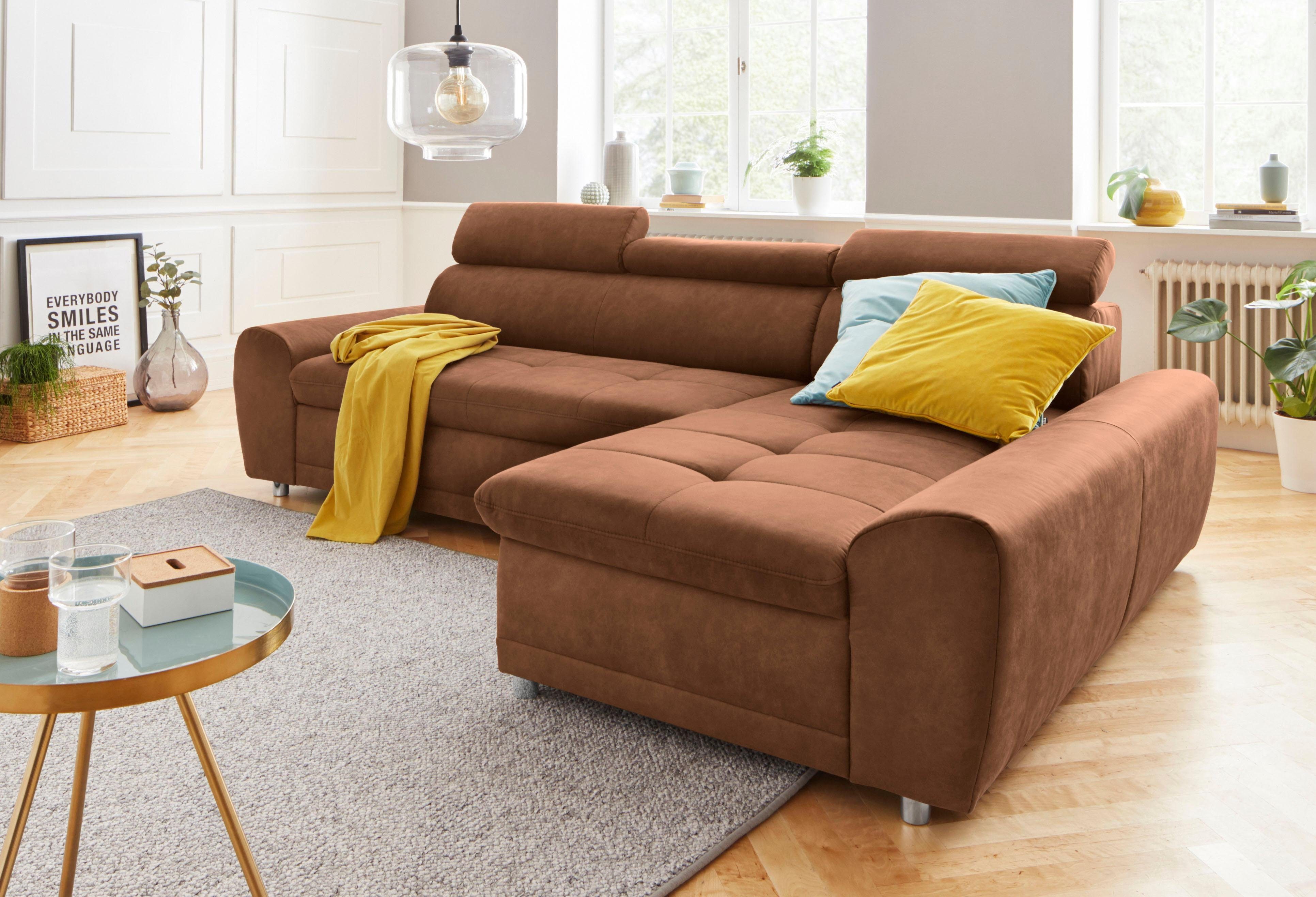sit&more Ecksofa Riva L-Form, inklusive Kopteilverstellung, günstig online kaufen