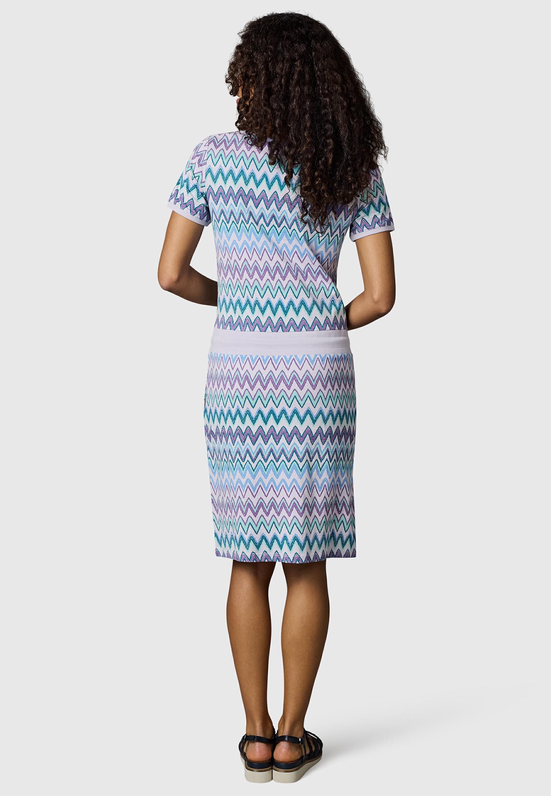 Ragwear Minikleid Baomi Print YOUMODO Gemustertes kurzes Sommerkleid mit Taillenkordel