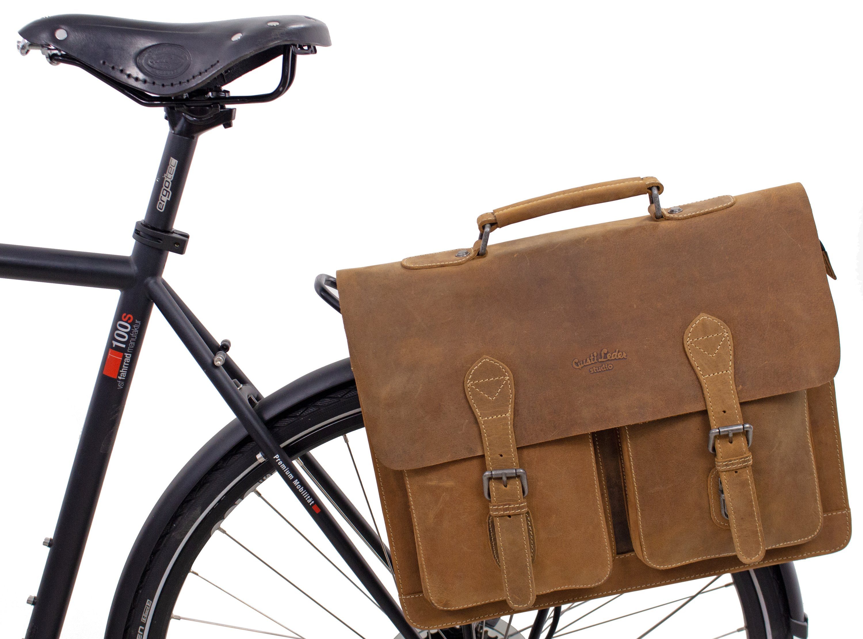 Gusti Leder Fahrradtasche Marc