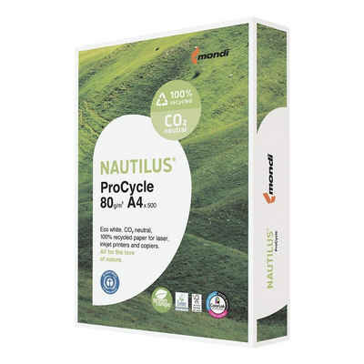 Recyclingpapier Nautilus Pro Cycle, Format DIN A4, 80 g/m², 135 CIE, 500 Blatt
