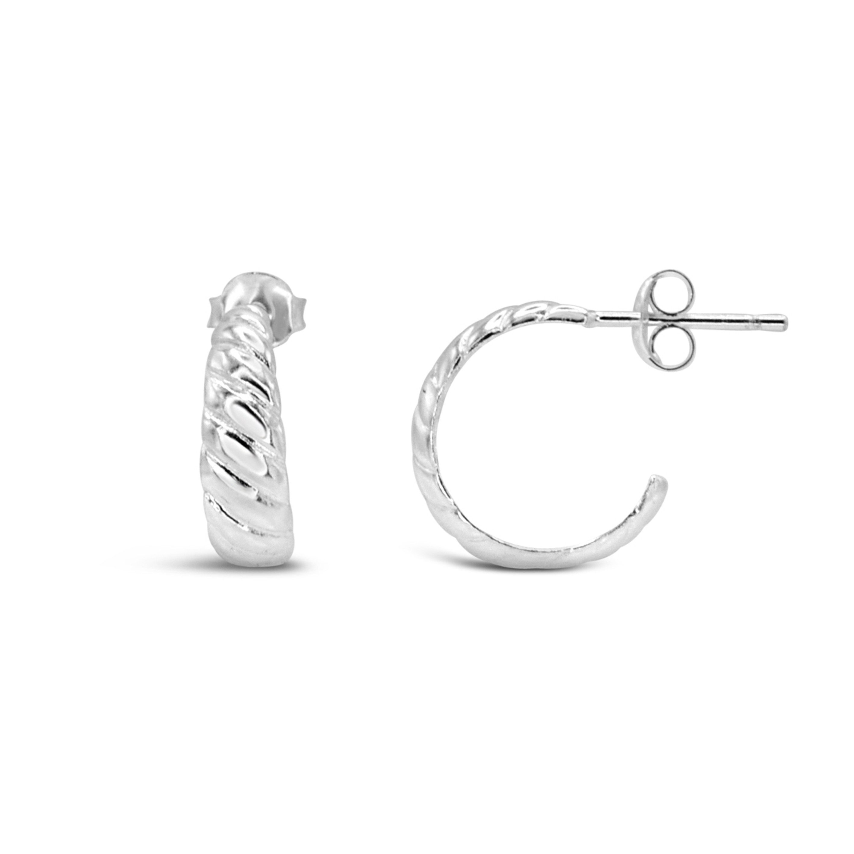 Ars-Argenti Paar Серьги-кольца Серьги Damen echt 925 Sterling Silber inkl. Geschenkbox (inkl. Schmuckbox), 925 Sterling Silber, Hypoallergen, Wasserfest, Nickelfrei