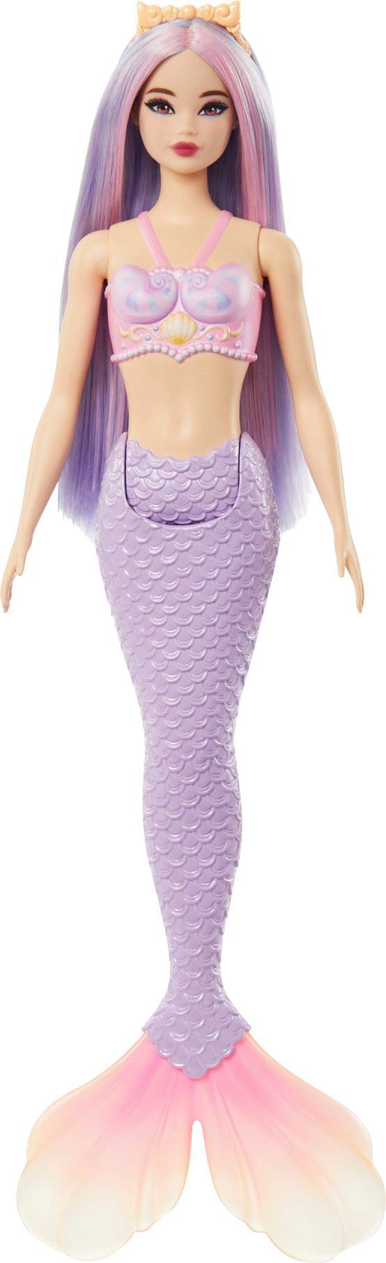 Meerjungfrau, mit Meerjungfrauenpuppe Haar lilafarbenem Barbie