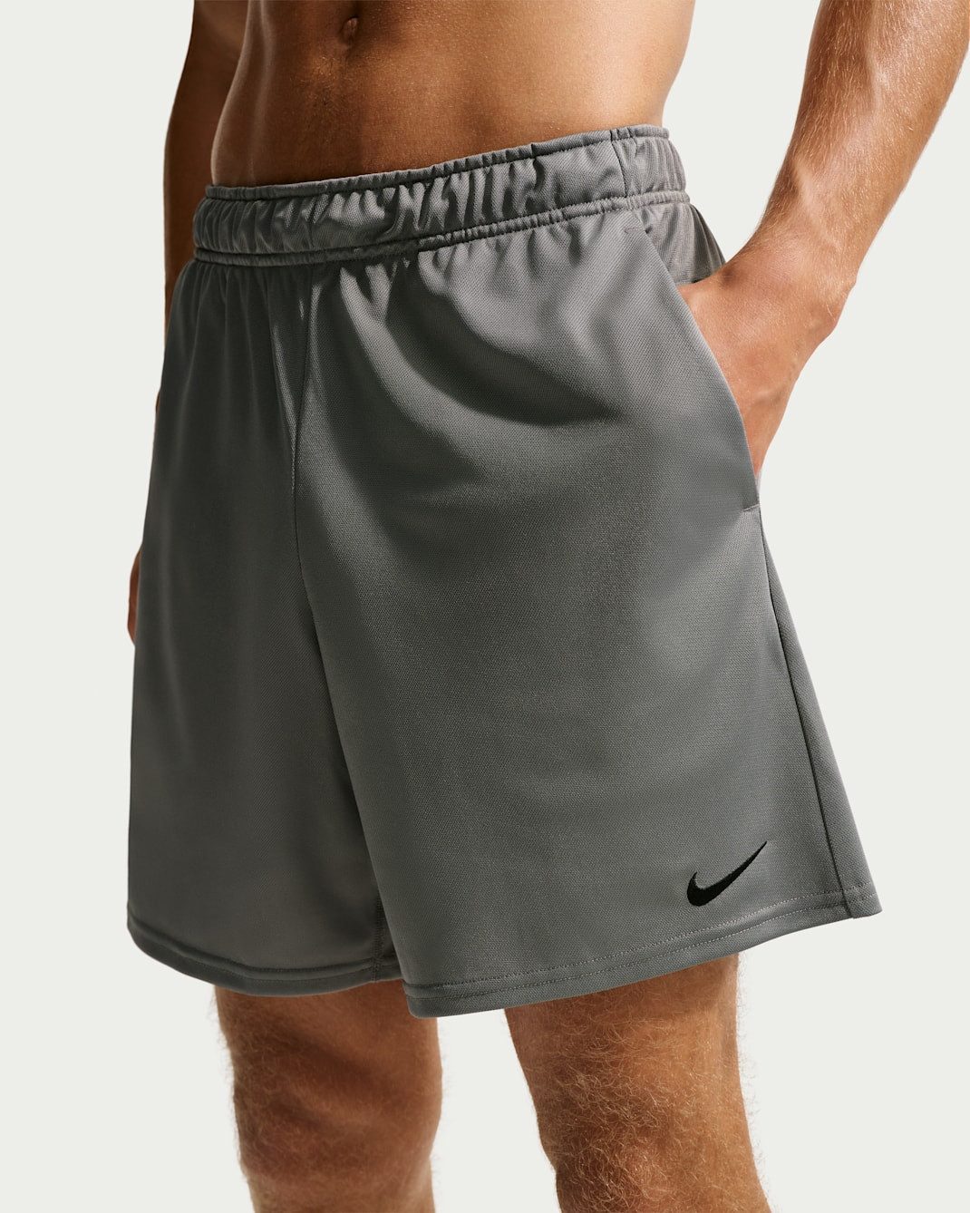 Nike Laufshorts M NK DF FLEX 7IN SHORT K SMOKE GREY/BLACK