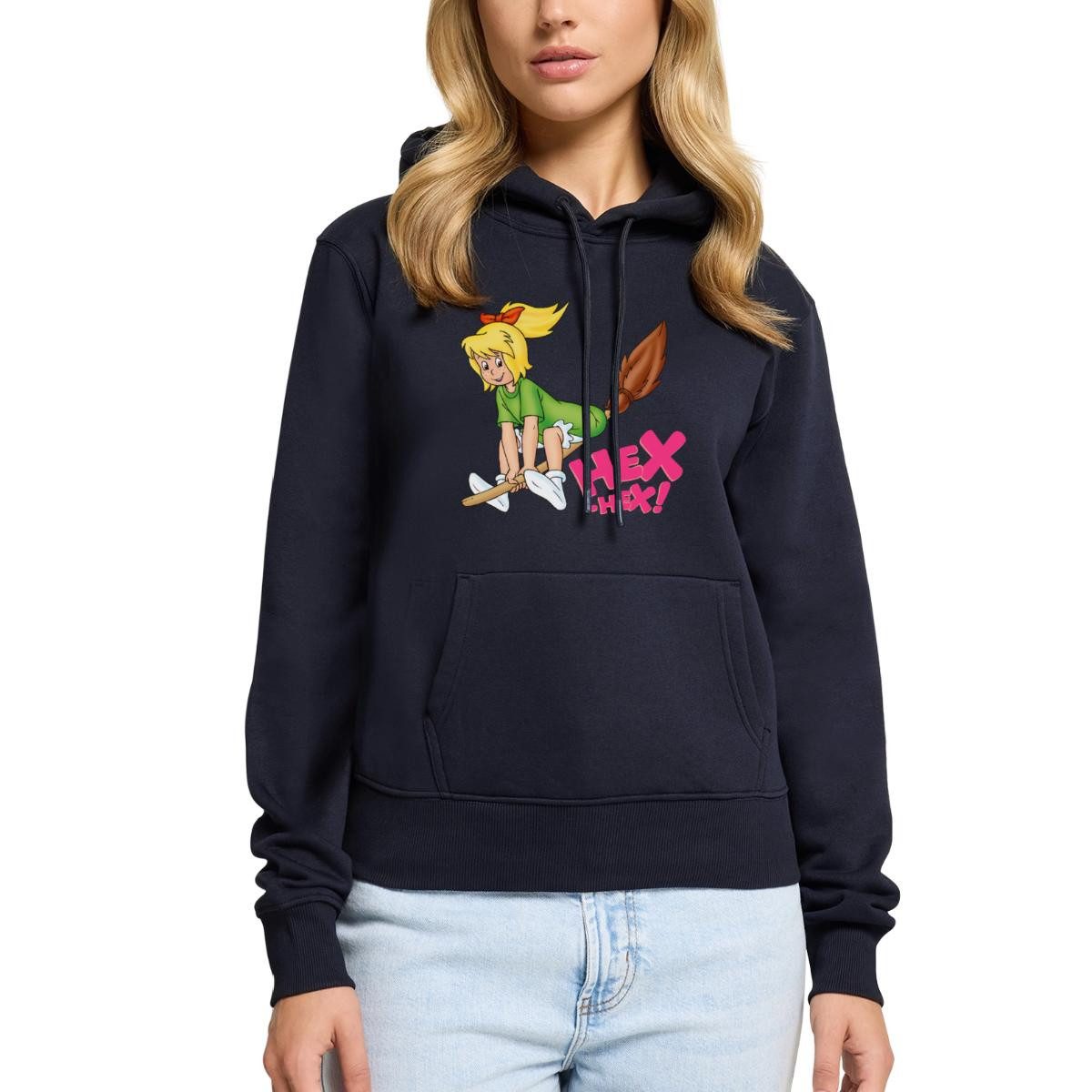 Spreadshirt Hoodie Bibi Blocksberg Fliegt Davon Damen Premium Hoodie (1-tlg)