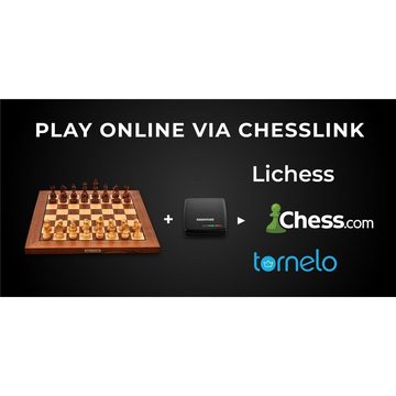 Millennium Spiel, Strategiespiel M820 Schachcomputer ChessGenius Exclusive Echtholz, aus Holz, Schachbrett, Schach