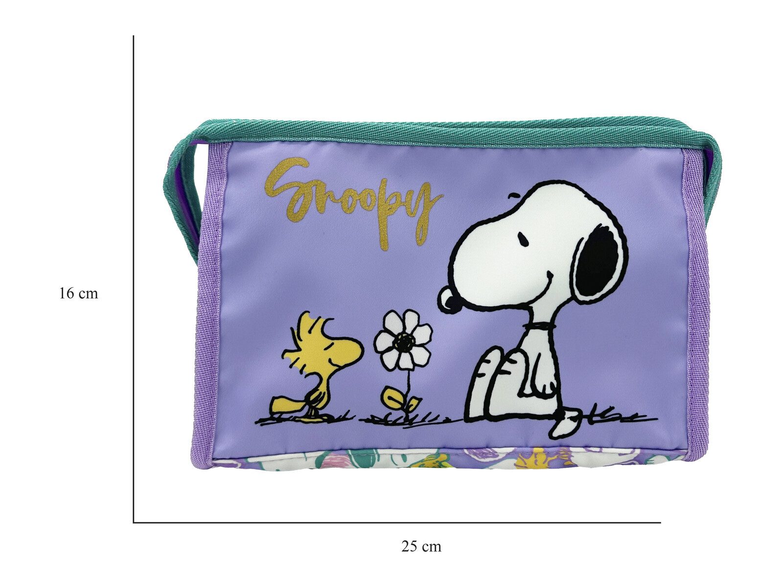 Snoopy Kulturbeutel Necessaire Kulturtasche Kosmetiktasche mit Griff Reiseetui – Bild 5 von 5