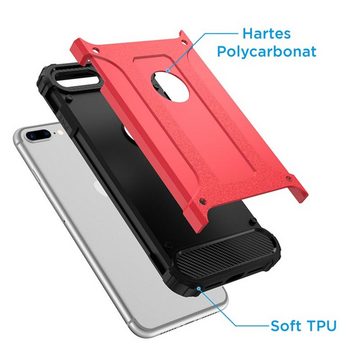 H-basics Handyhülle iPhone 8 Plus - Schutzhülle Armor Hülle Outdoor Hülle 14,0 cm (5,5 Zoll)