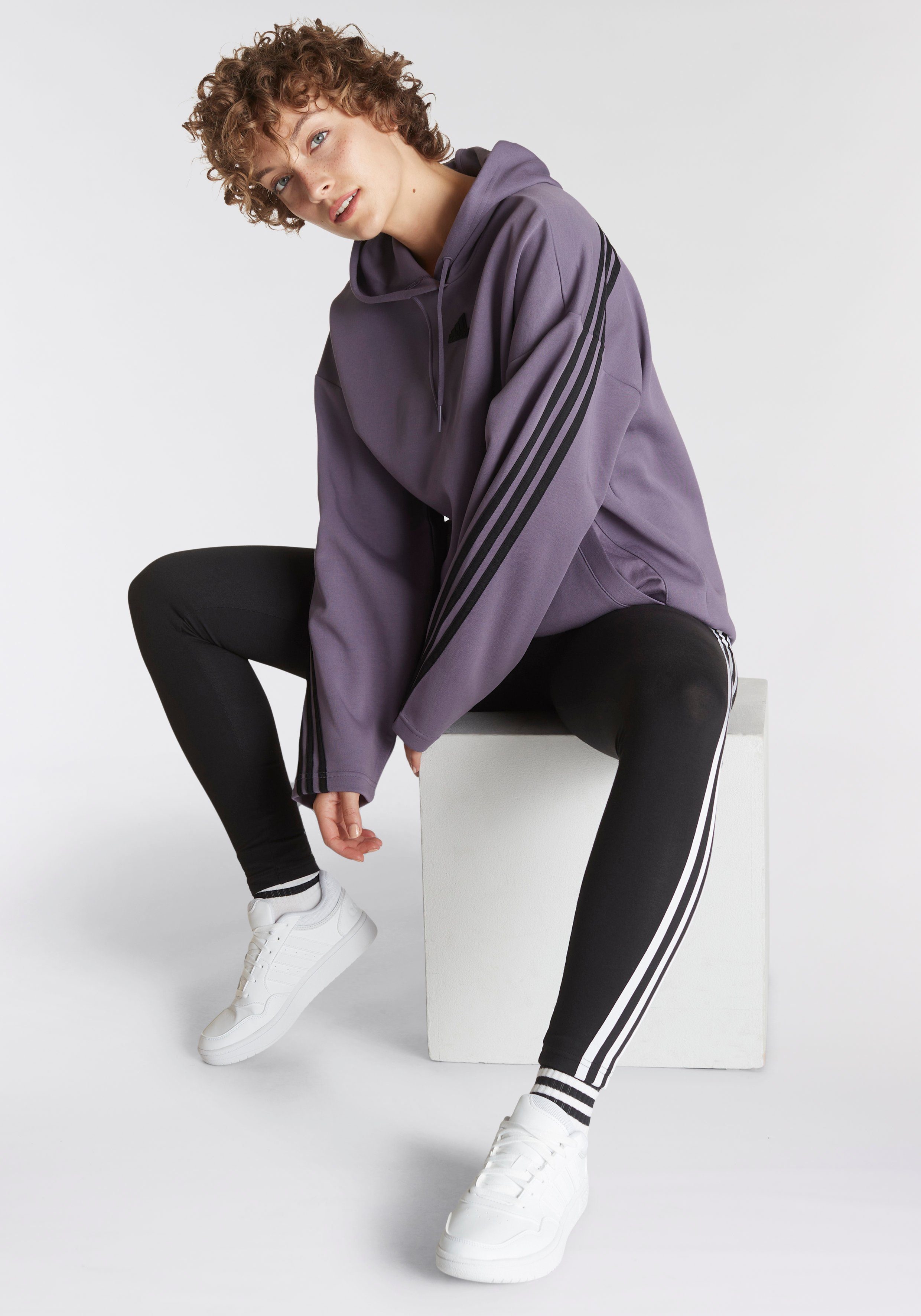 ICONS adidas FUTURE Sportswear Black 3-STREIFEN (1-tlg) Leggings