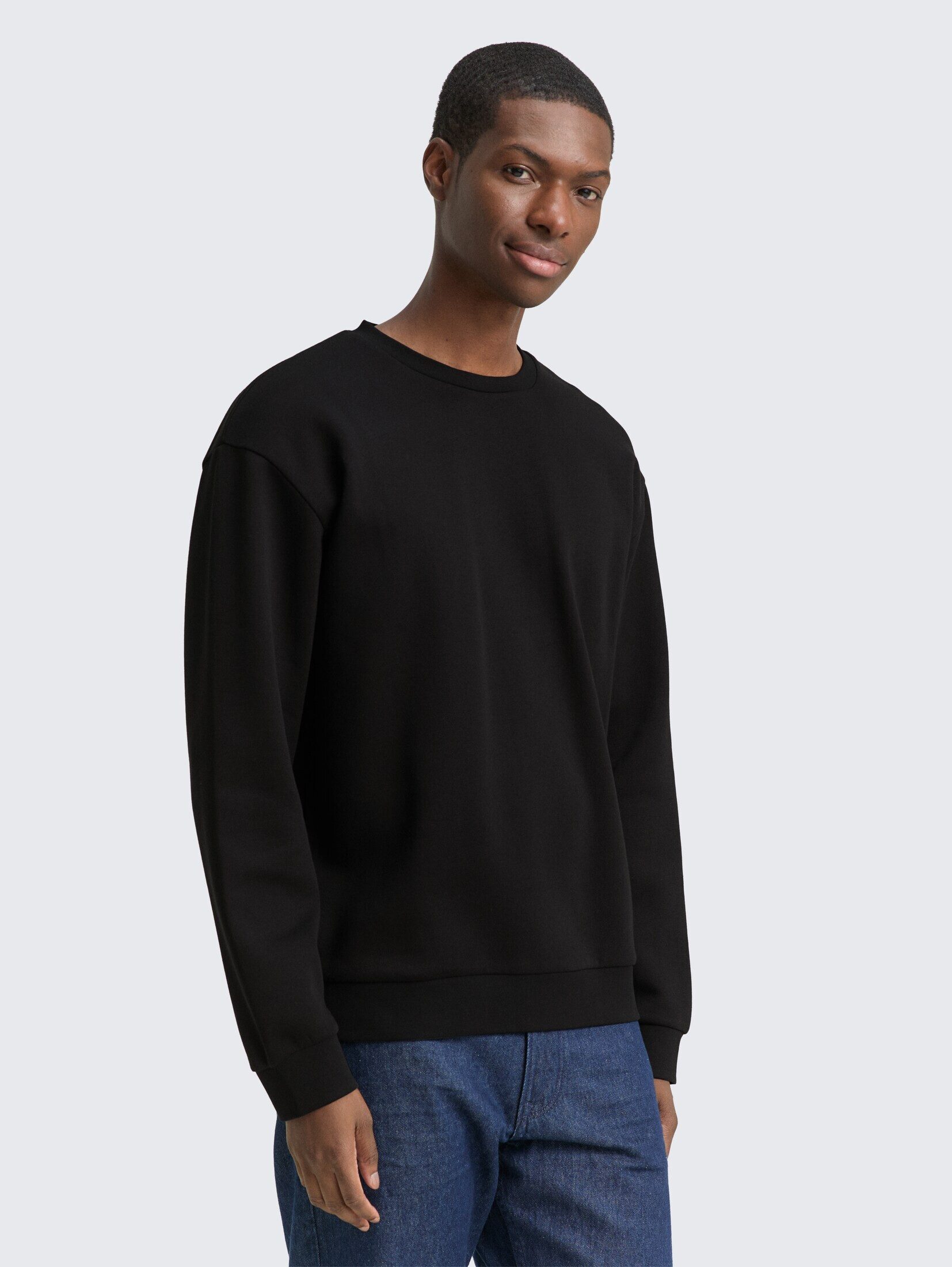 TOM TAILOR Denim Sweatshirt Strick & Sweatshirts Sweatshirt mit Logo-Badge