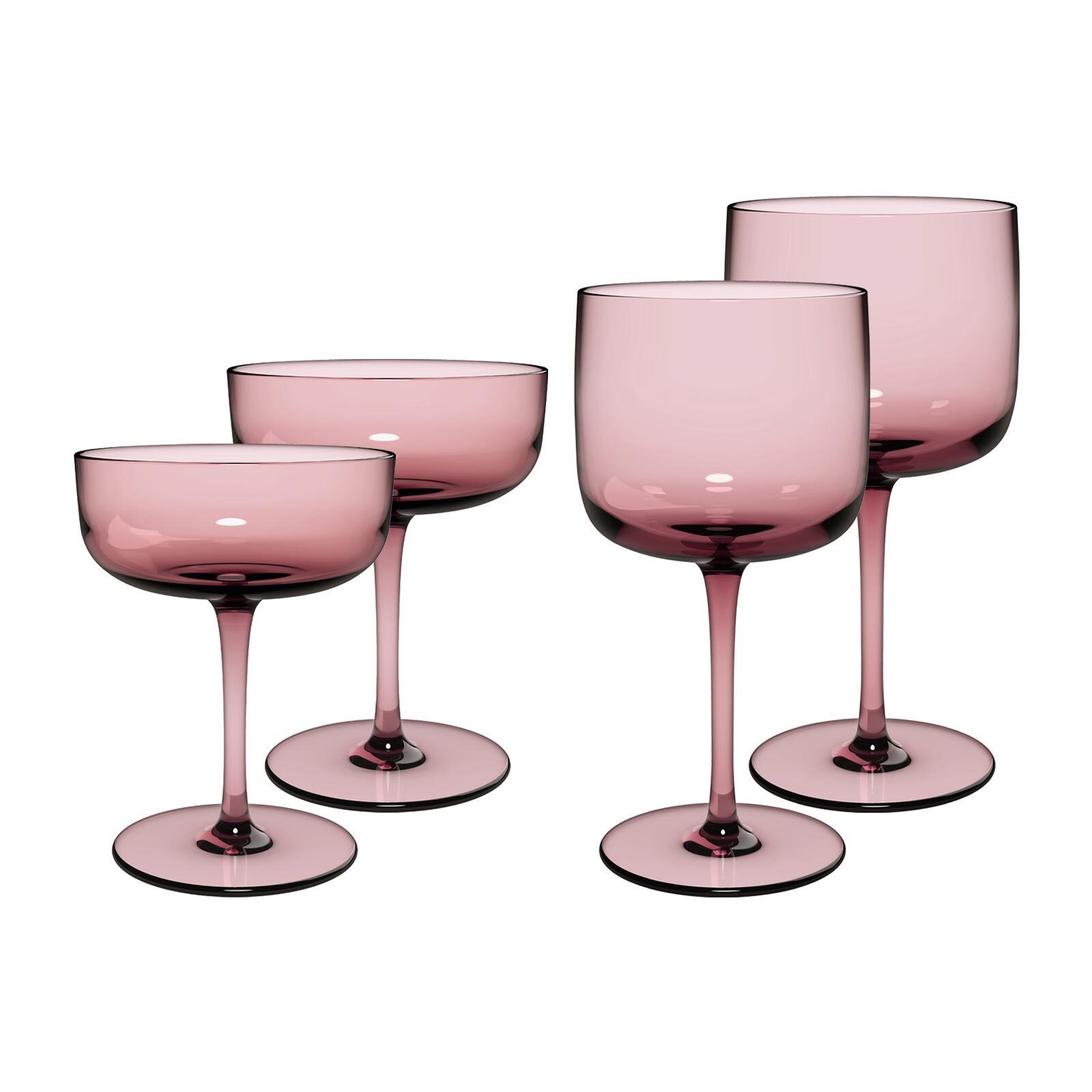 like. by Villeroy & Boch Gläser-Set Like Glass Wein- und Sektgläser 4er Set, 4-tlg., Glas