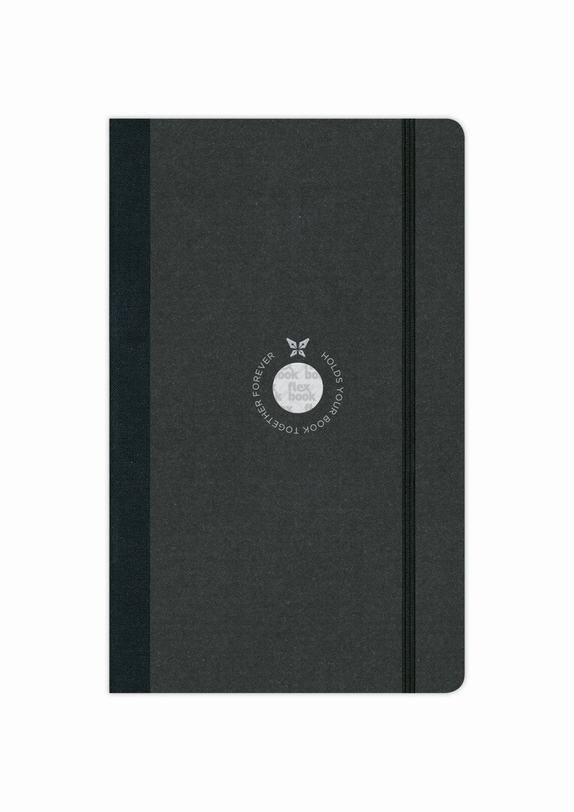Flexbook Notizbuch Flexbook Globel Notizbuch mit Open Liniert Seiten Schwarz verschied 21 * Elastikband Diary blanko/linierte cm 13