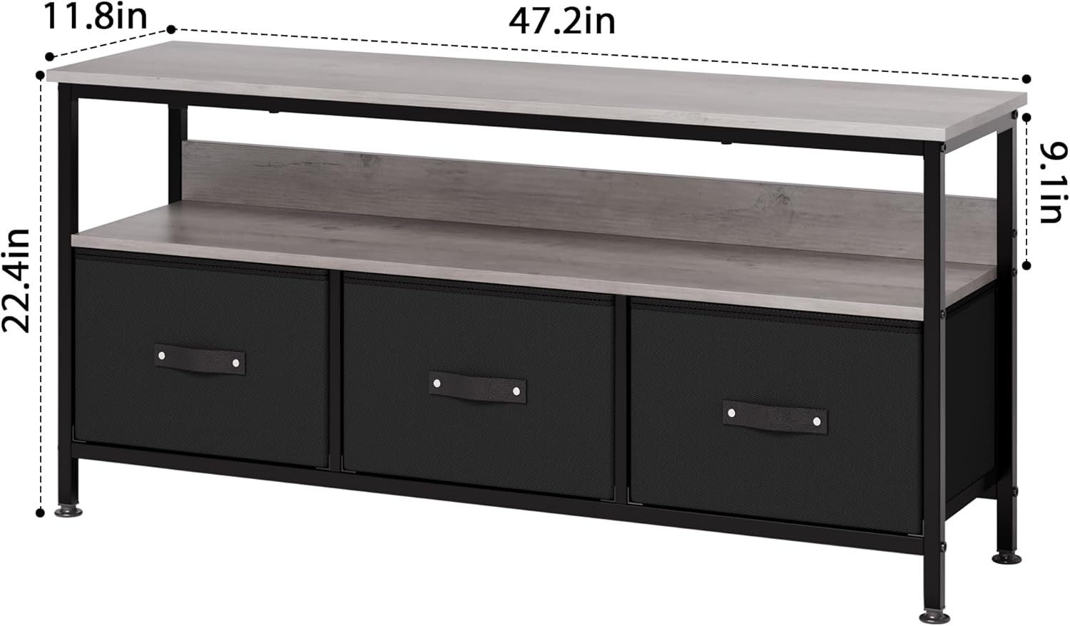 GarveeMore TV-Schrank Lowboard,Fernsehschrank Mit Schubladen Und Regalen fü günstig online kaufen