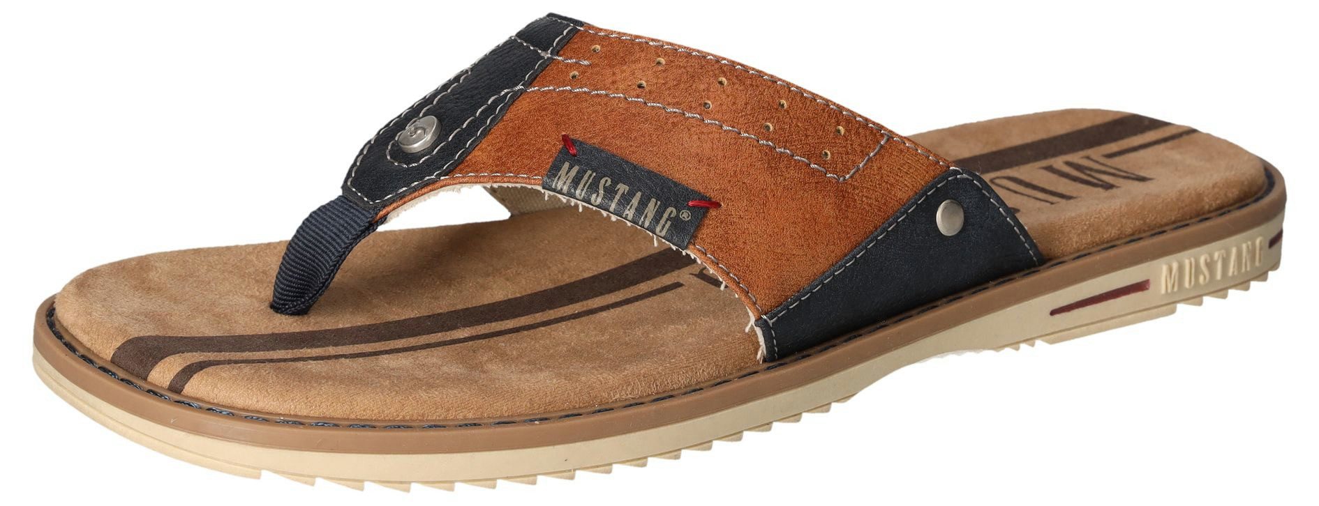 Mustang Shoes Zehentrenner, Sommerschuh, Schlappen, Poolslides, günstig online kaufen