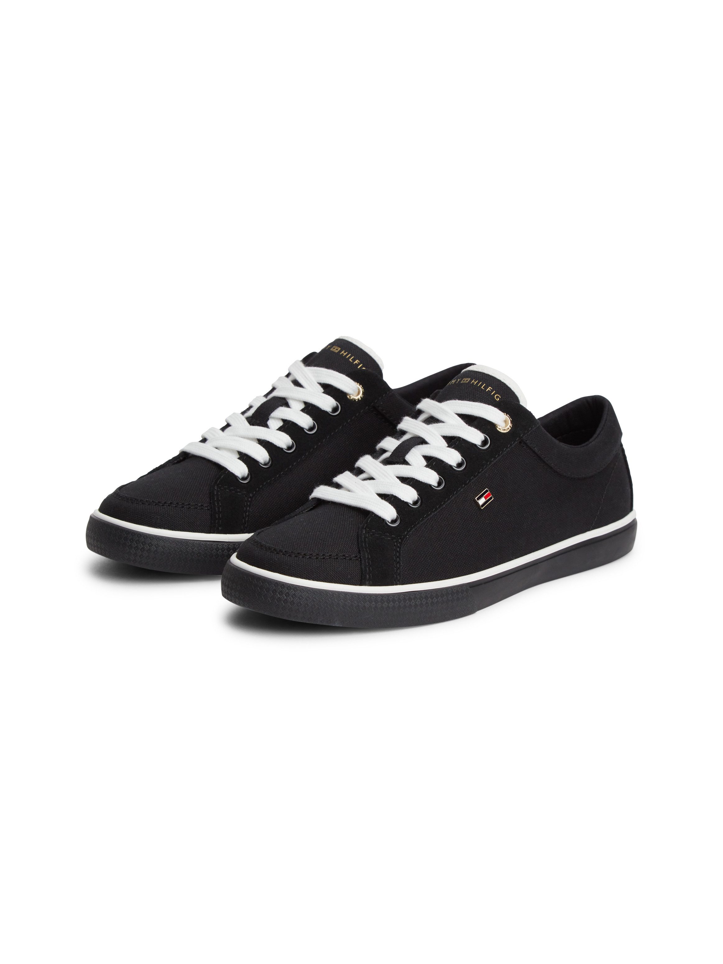 Tommy Hilfiger TH LOW VULC Sneaker Freizeitschuh, Schnürschuh mit Logoschriftzug an der Schuhzunge