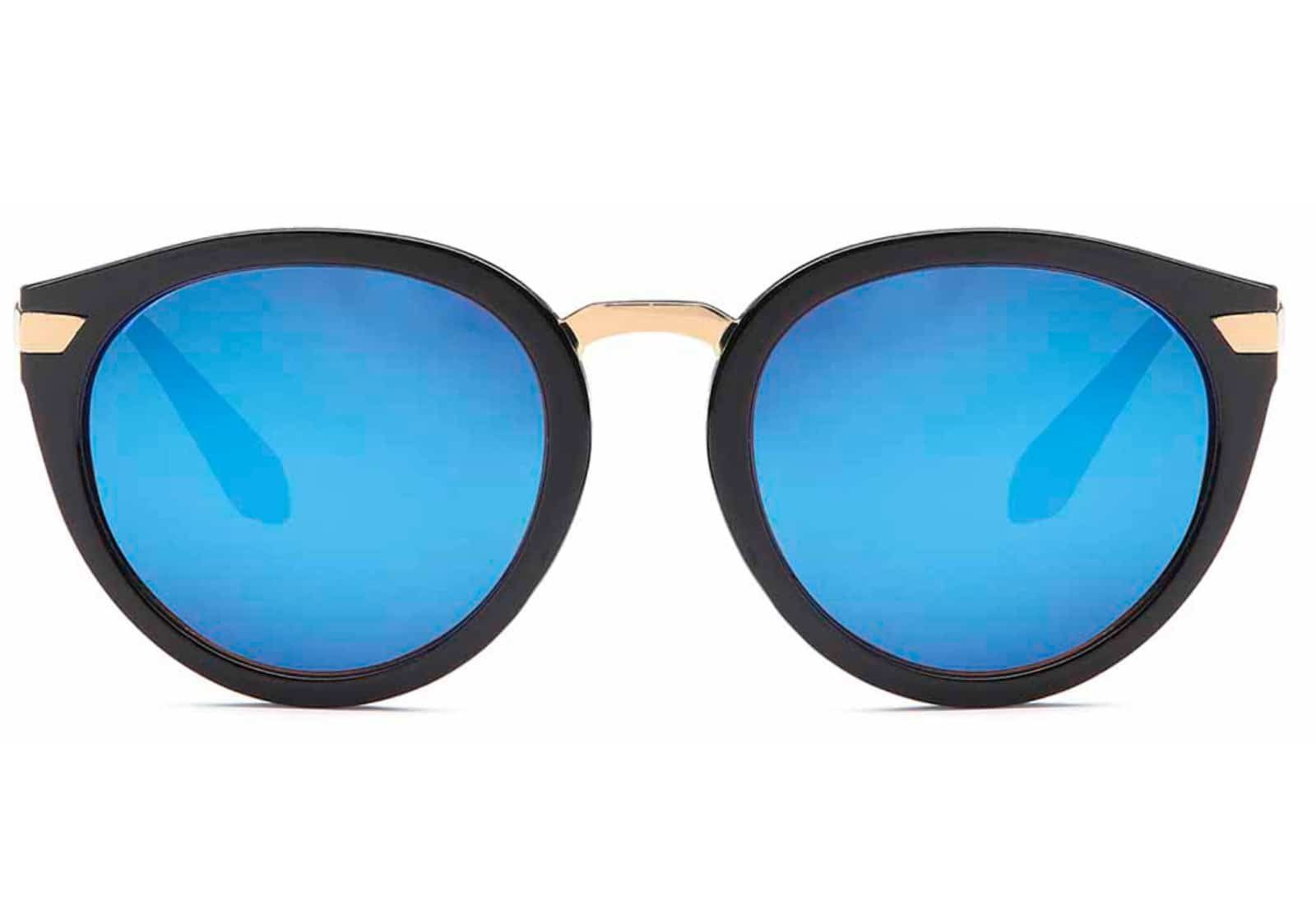 verspiegelt BEZLIT blau schwarzen Wayfarer gläsern Eyewear BEZLIT (1-St) Eyewear mit