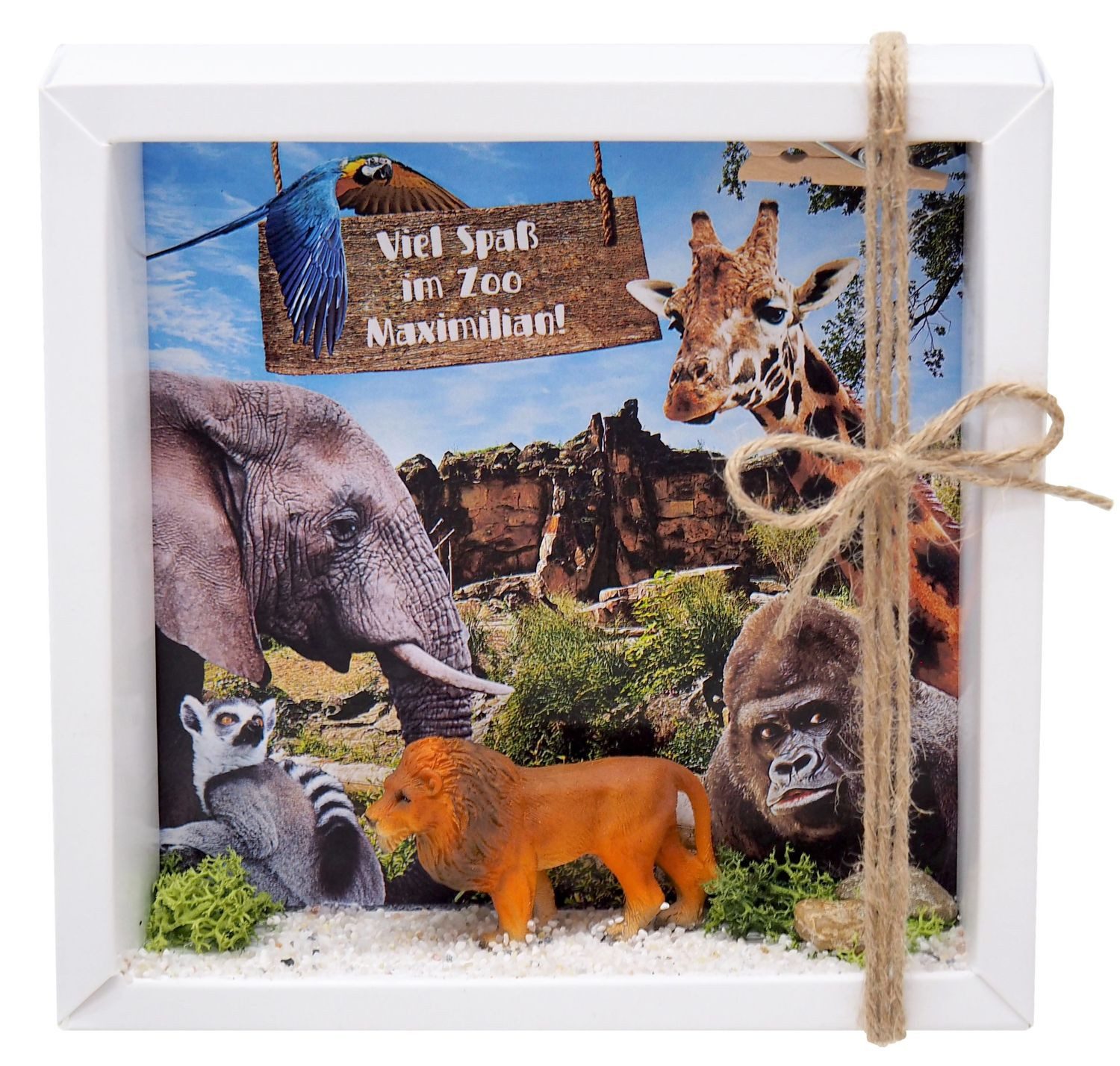 ZauberDeko Geschenkbox Geldgeschenk Zoo Tierpark Geschenk günstig online kaufen