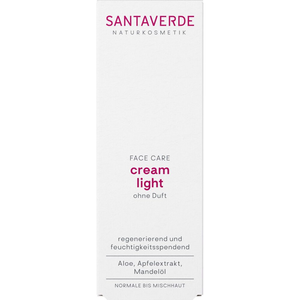 SANTAVERDE GmbH Gesichtspflege cream light ohne Duft, 30 ml