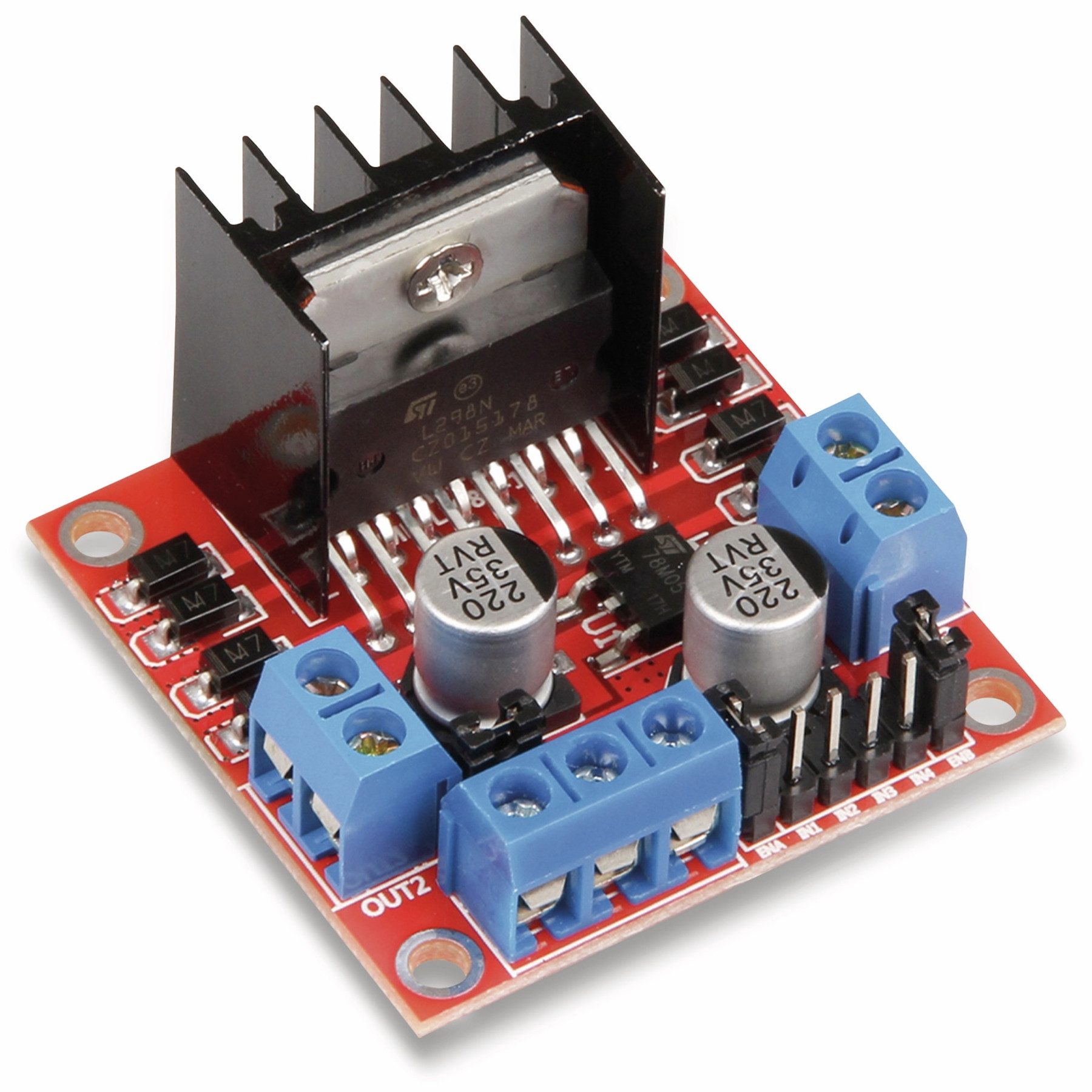 Roboterbaustein JOY-IT Motormodul (2/4Phasen, L298N)