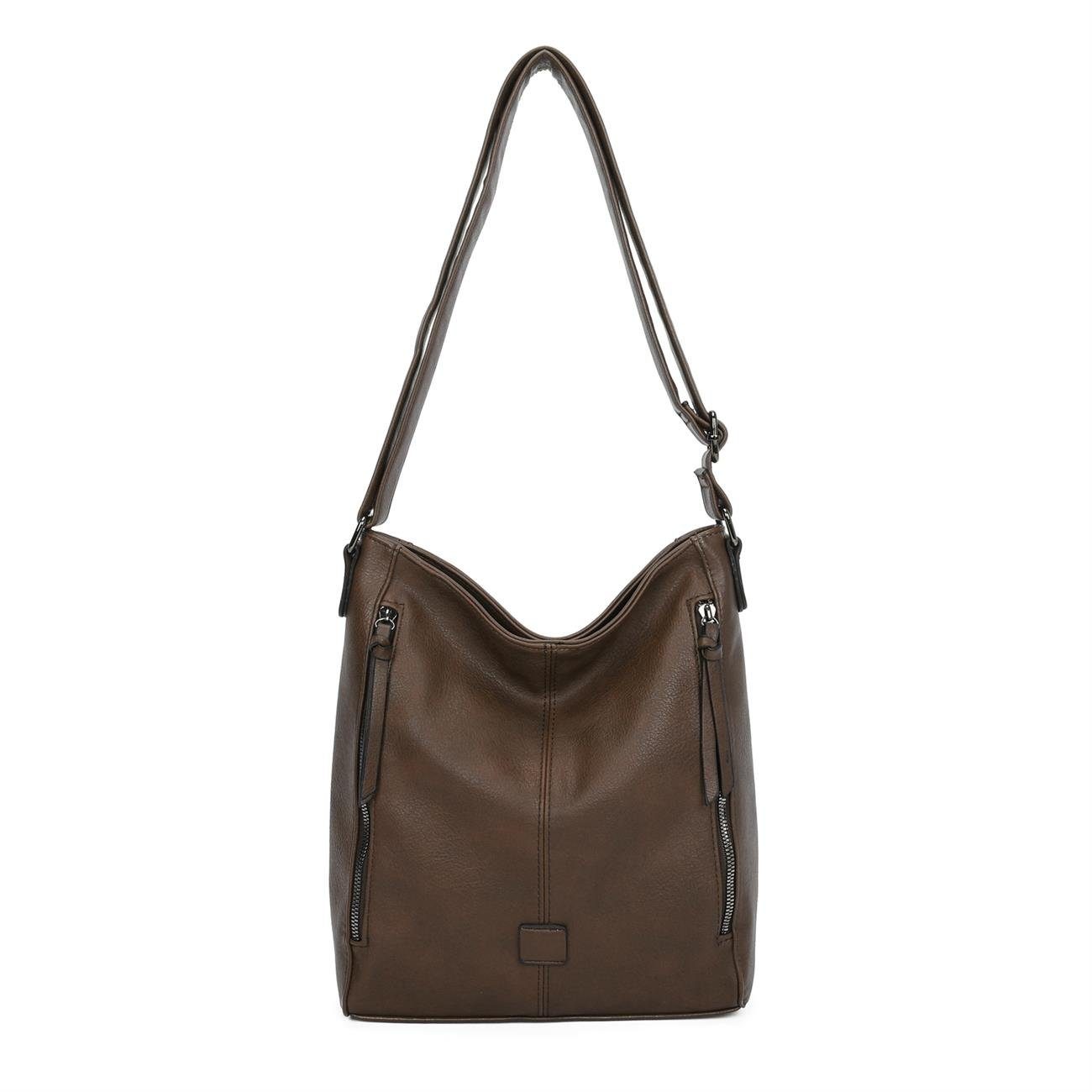 Schultertasche DAMEN TASCHE SHOPPER HOBO Brust BAG Cross Body Umhängetasche Freizeit