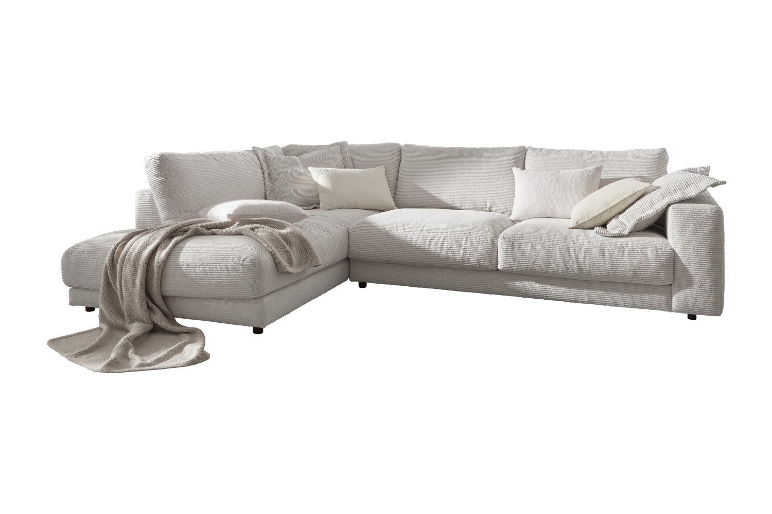 KAWOLA Ecksofa MADELINE, Couch L-Form rechts günstig online kaufen